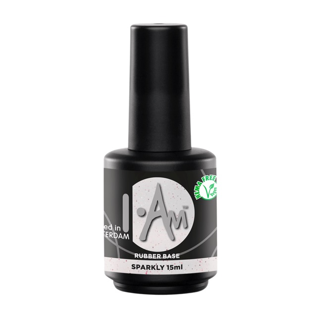 I.Am Rubber Base SPARKLY, 15ml.