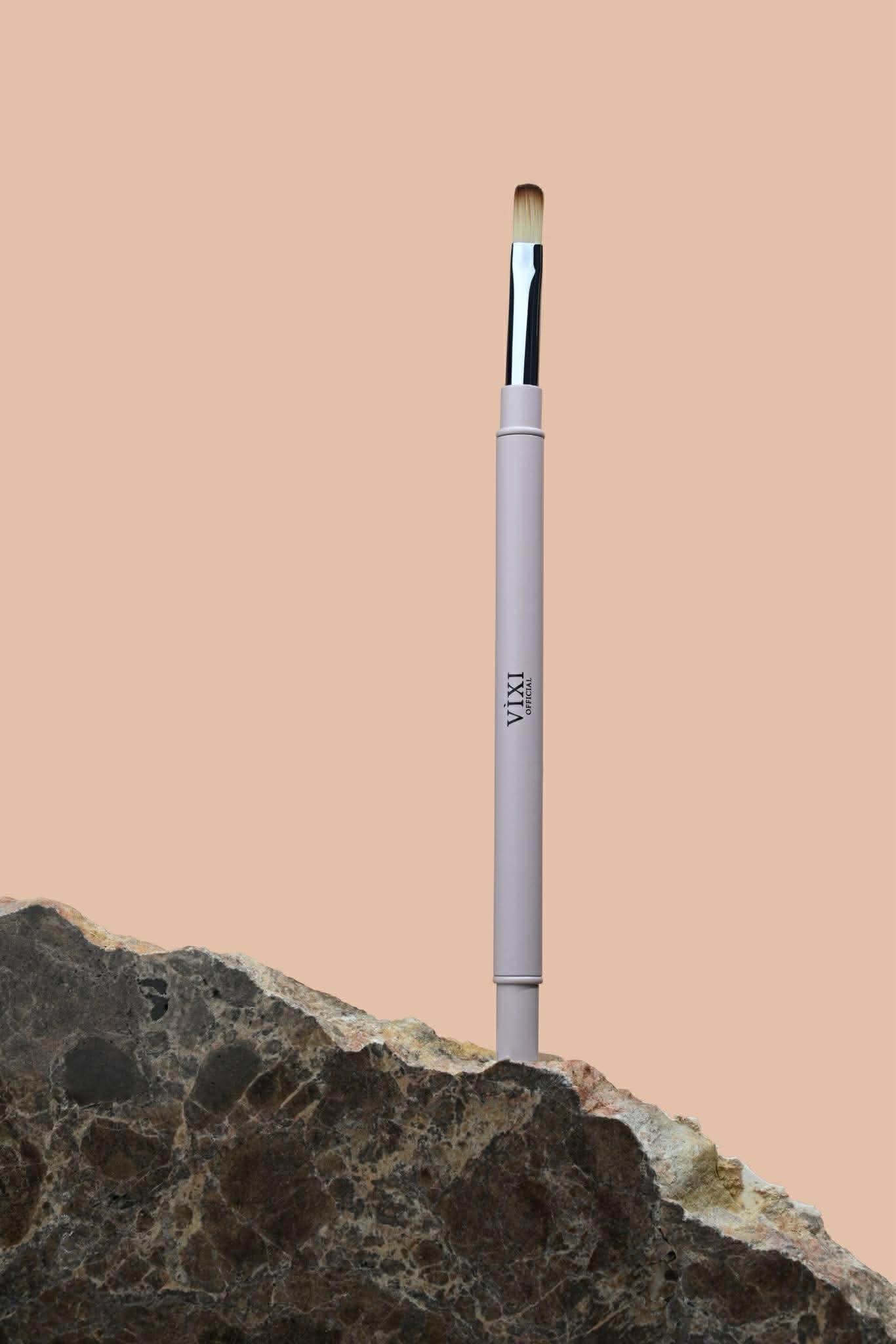 Dvipusis teptukas 2/1 Baltas plonas teptukas 12mm / 12:6 mm Beige