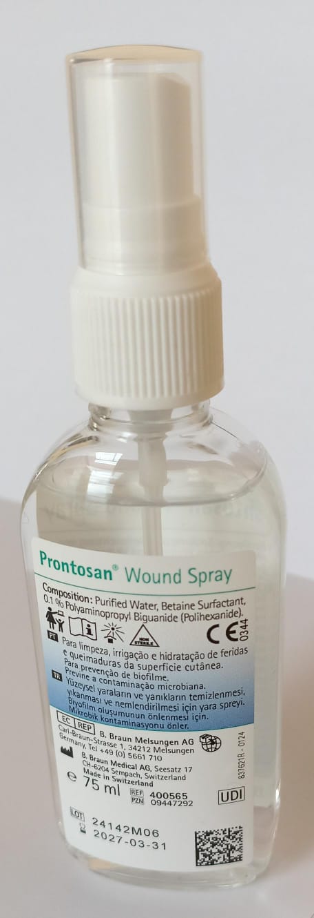 (5 pzas) Prontosan Solución Spray para Heridas 75 ml
