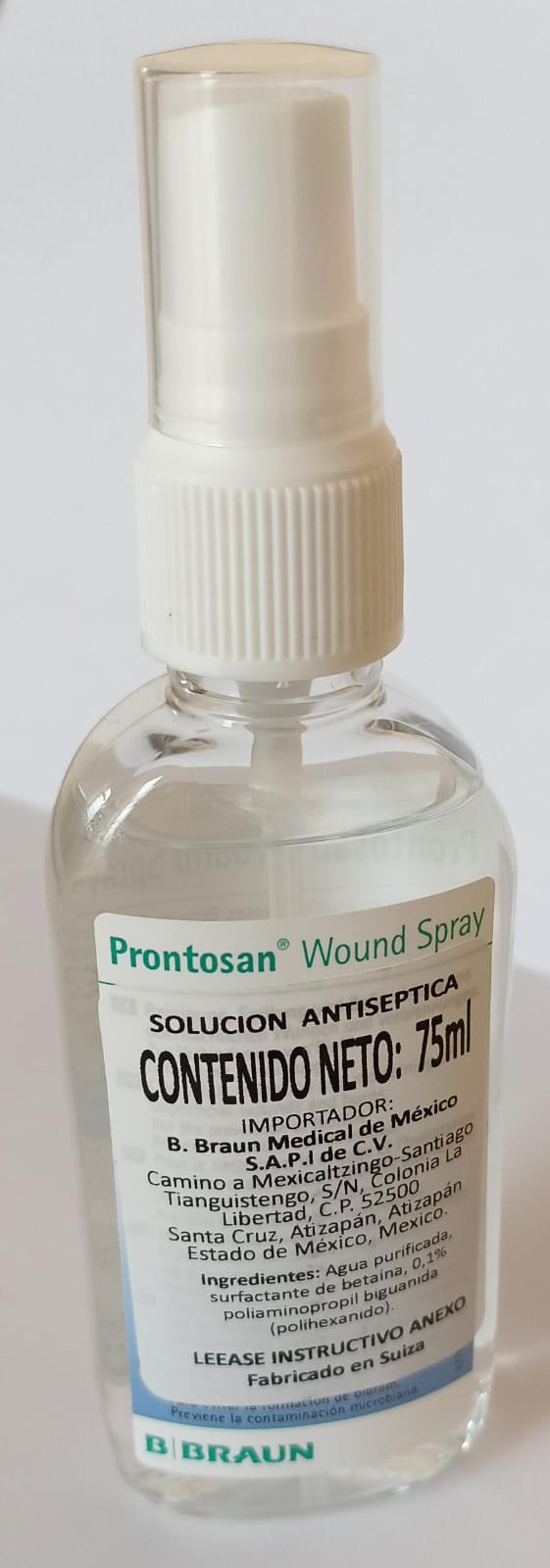 (5 pzas) Prontosan Solución Spray para Heridas 75 ml
