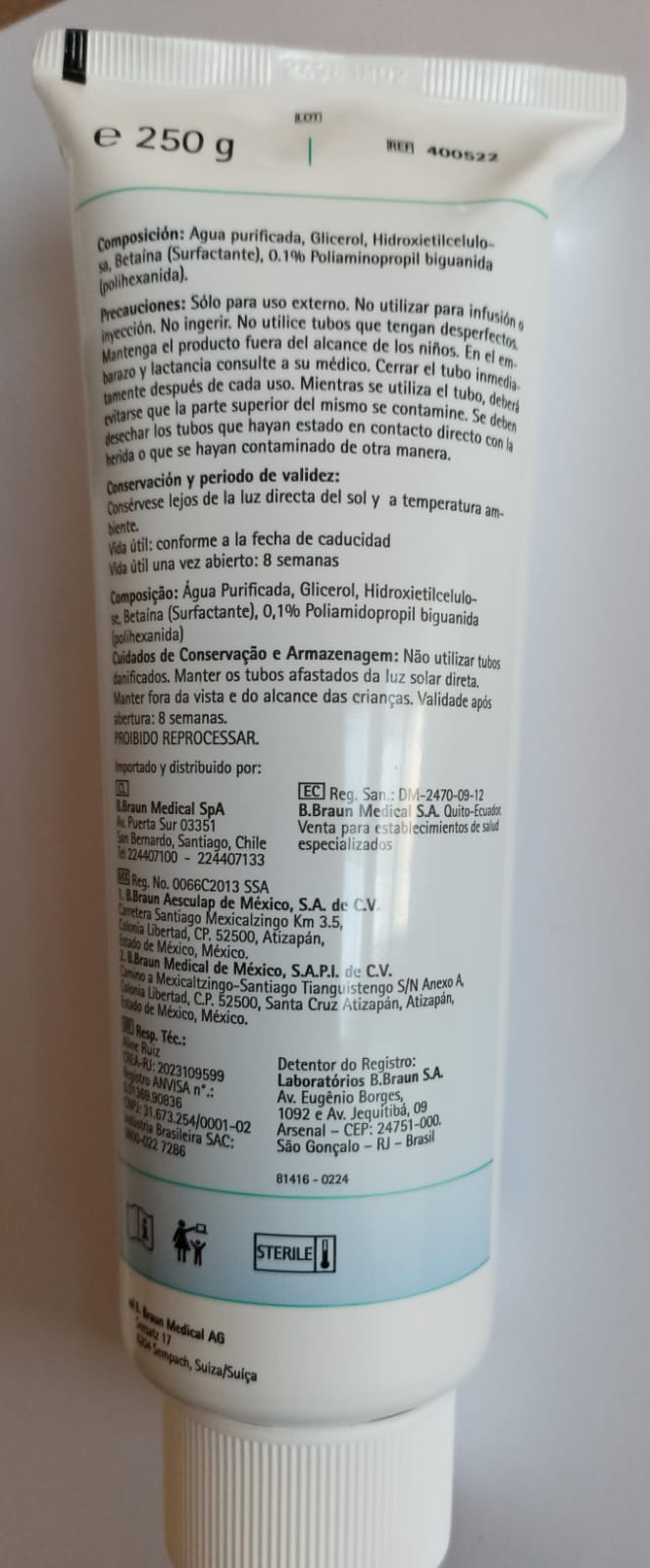 Prontosan Wound Gel X 250 gr (1 pza)