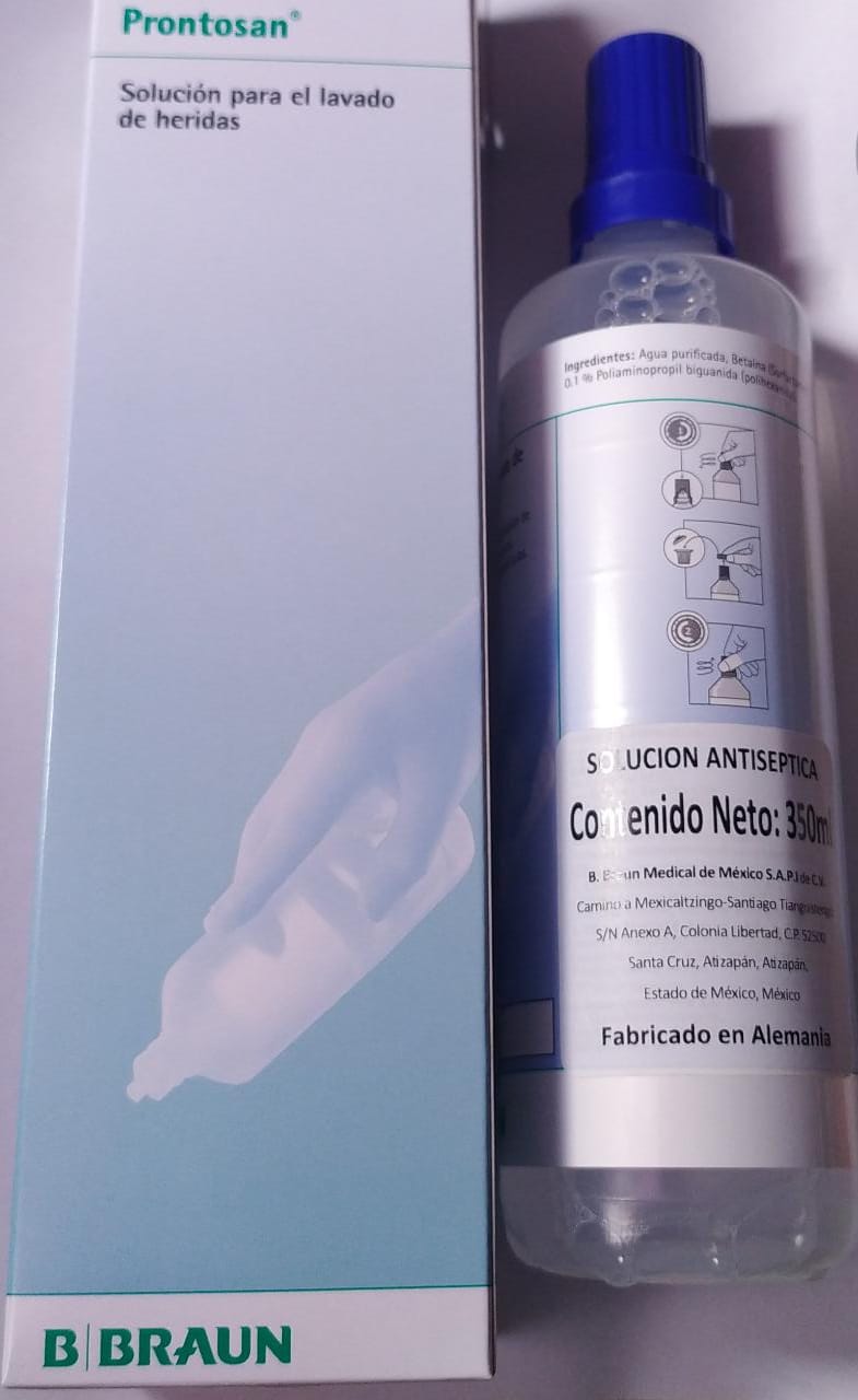 (5 pzas) Prontosan Solución 350 ml para Heridas