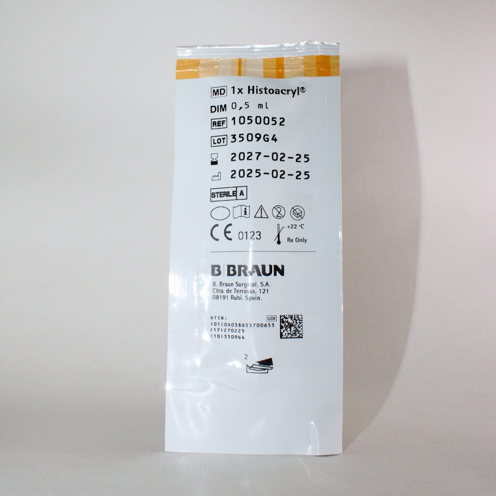 Histoacryl 0.5 ml Blue (5 pzas) Pegamento Tisular