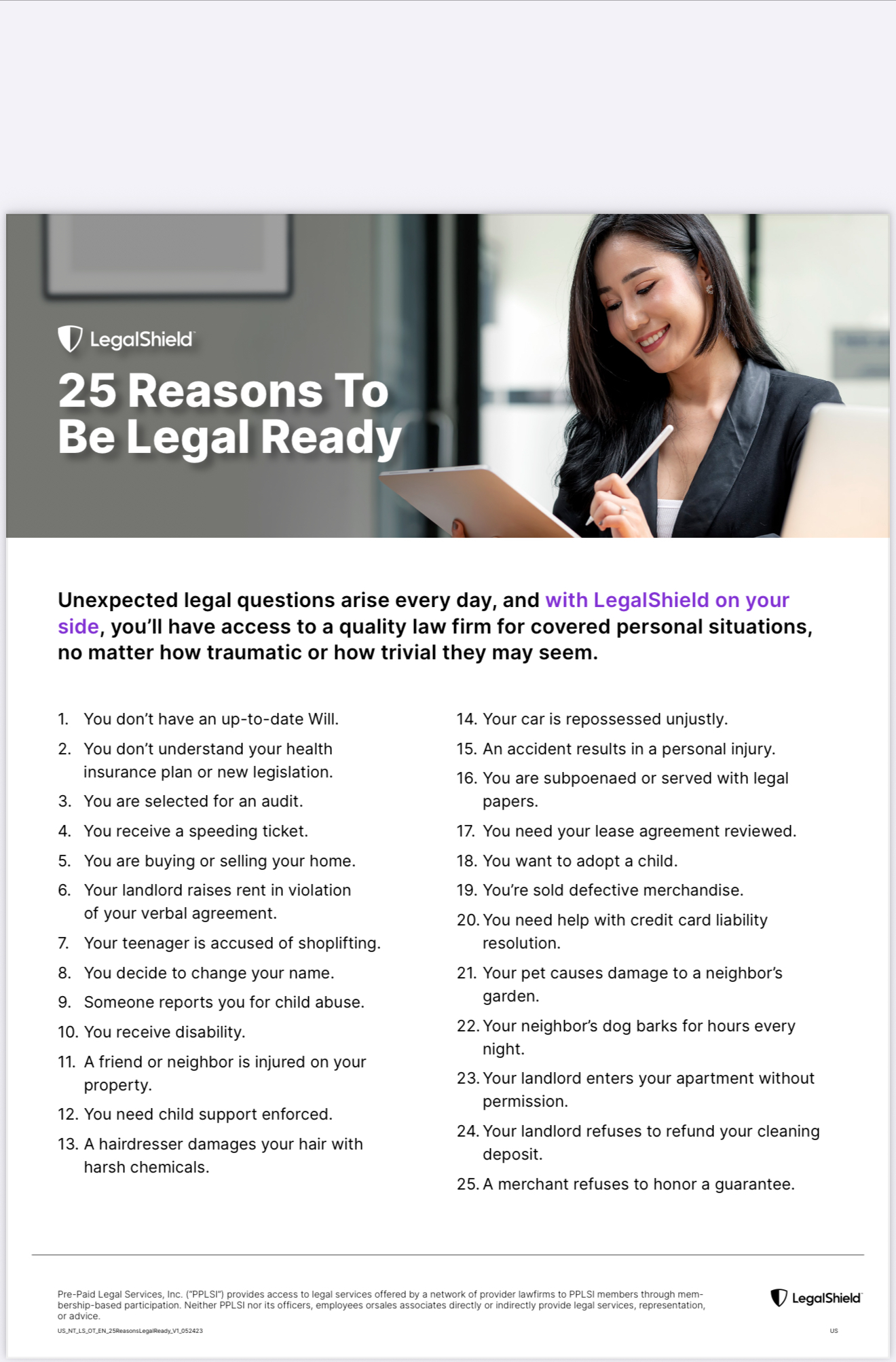 Personal and Business ID & LegalShield plans