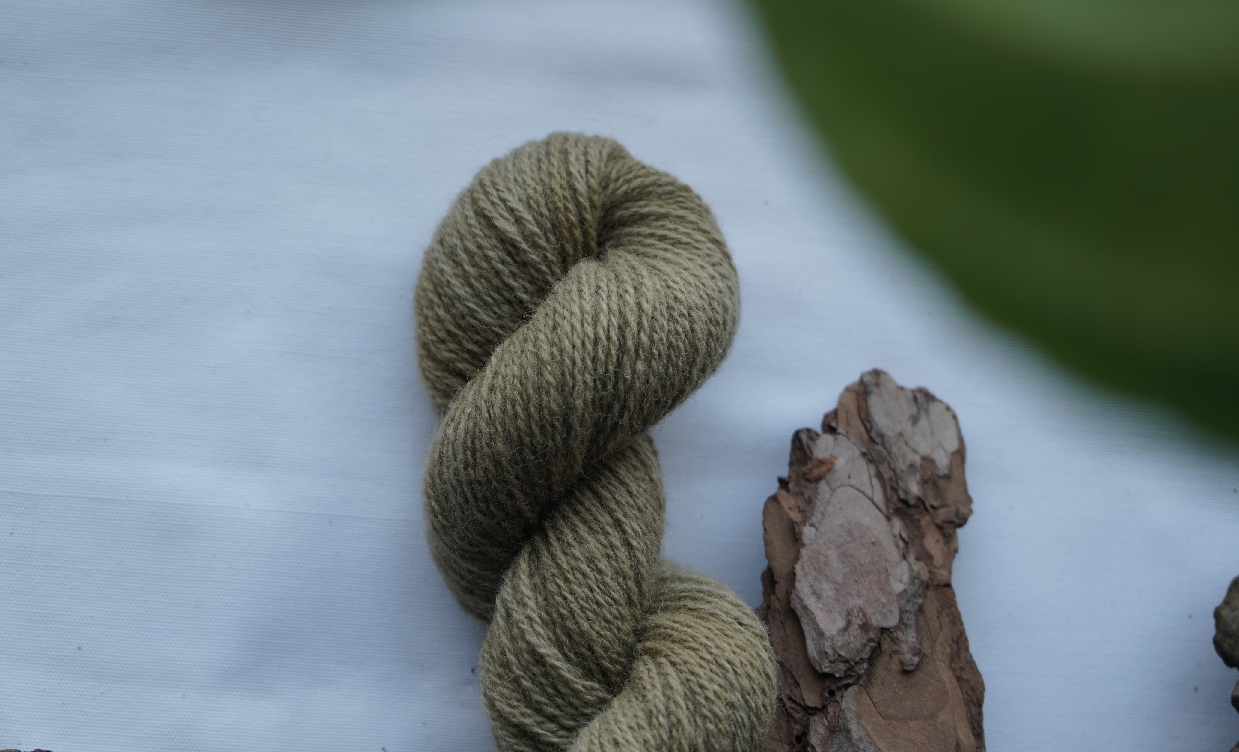 Plant dyed wool yarn "Slate green", 50 g 