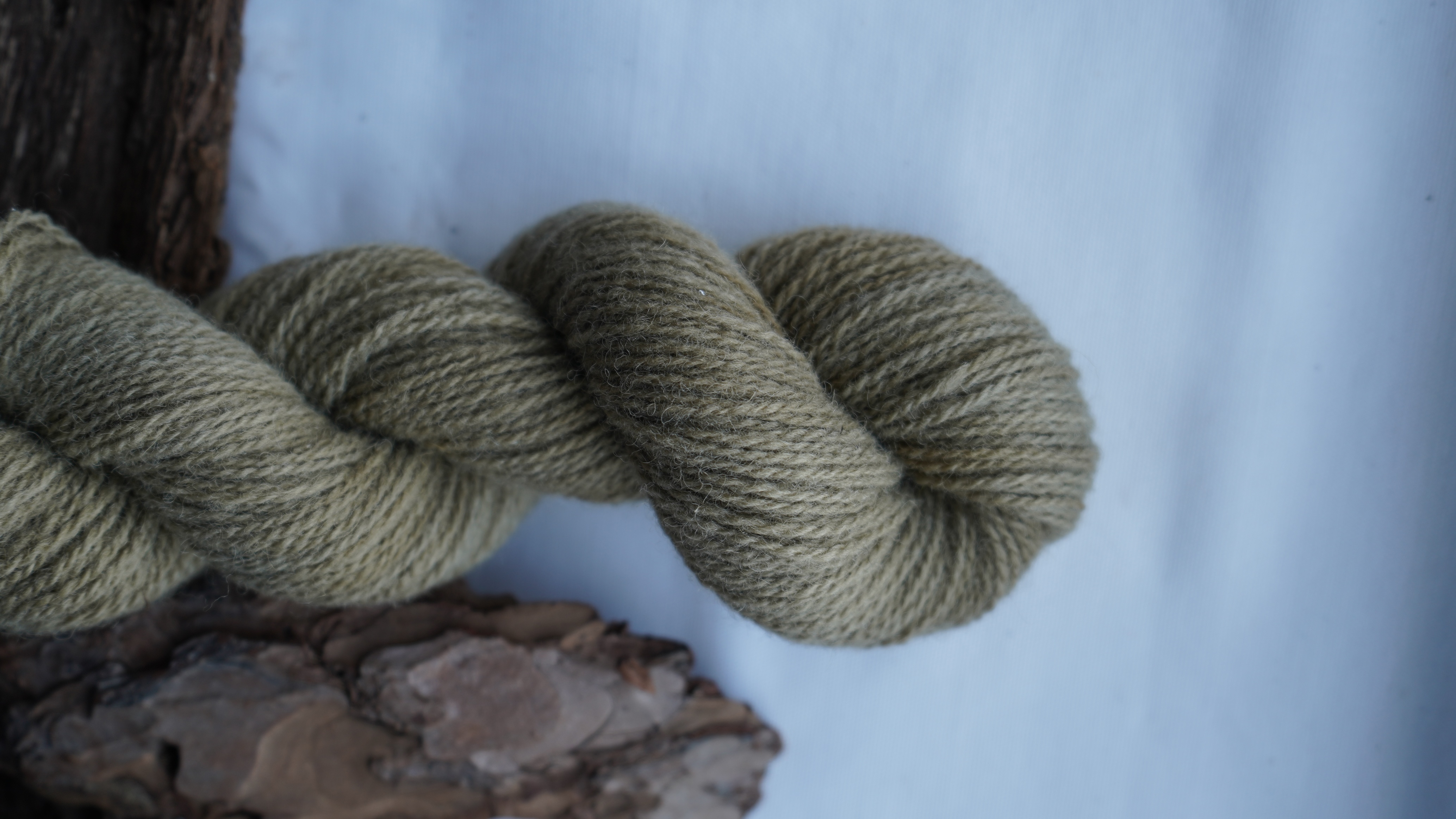 Plant dyed wool yarn "Slate green", 50 g 