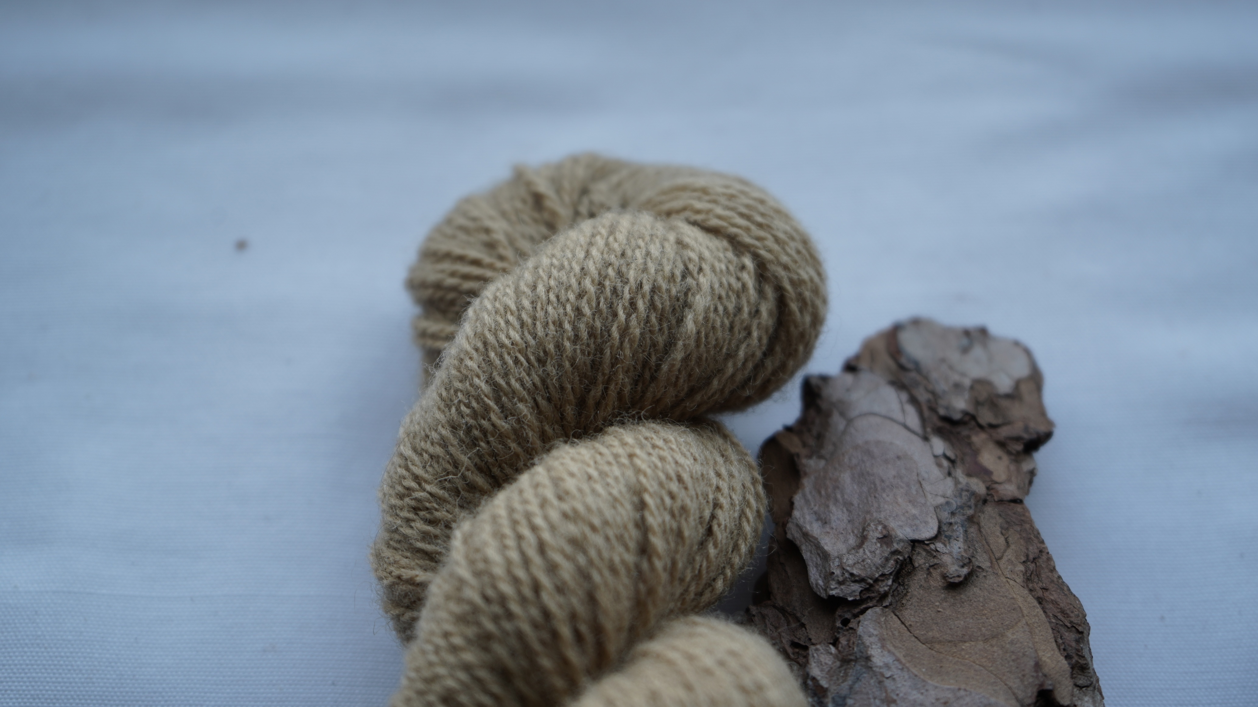Plant dyed wool yarn "Sand", 50 g 