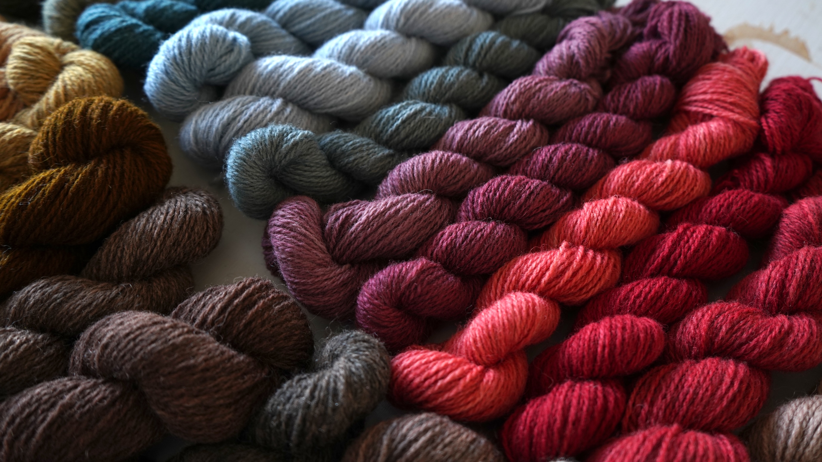 Plant dyed wool yarn mystery box