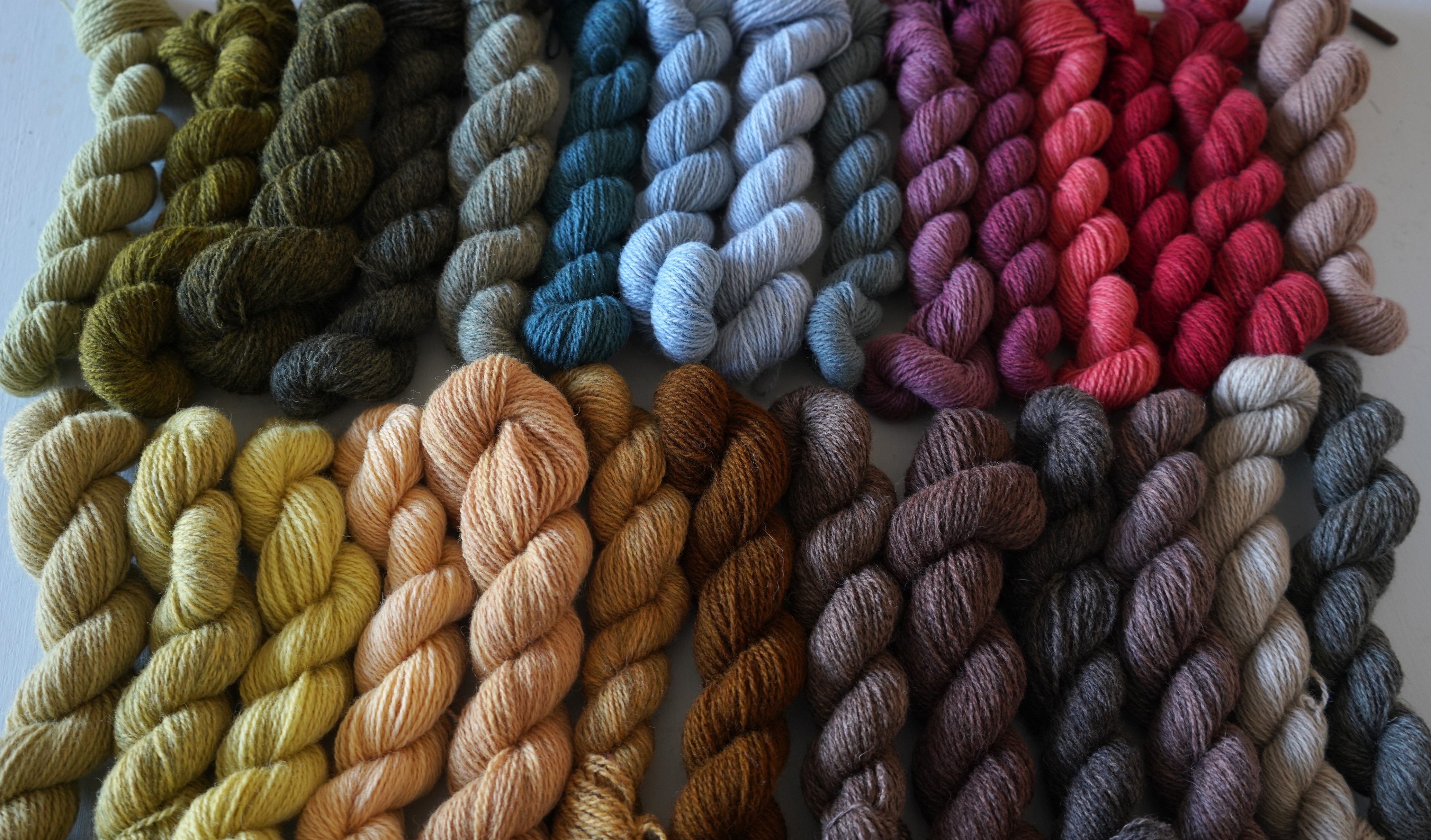 Plant dyed wool yarn mystery box
