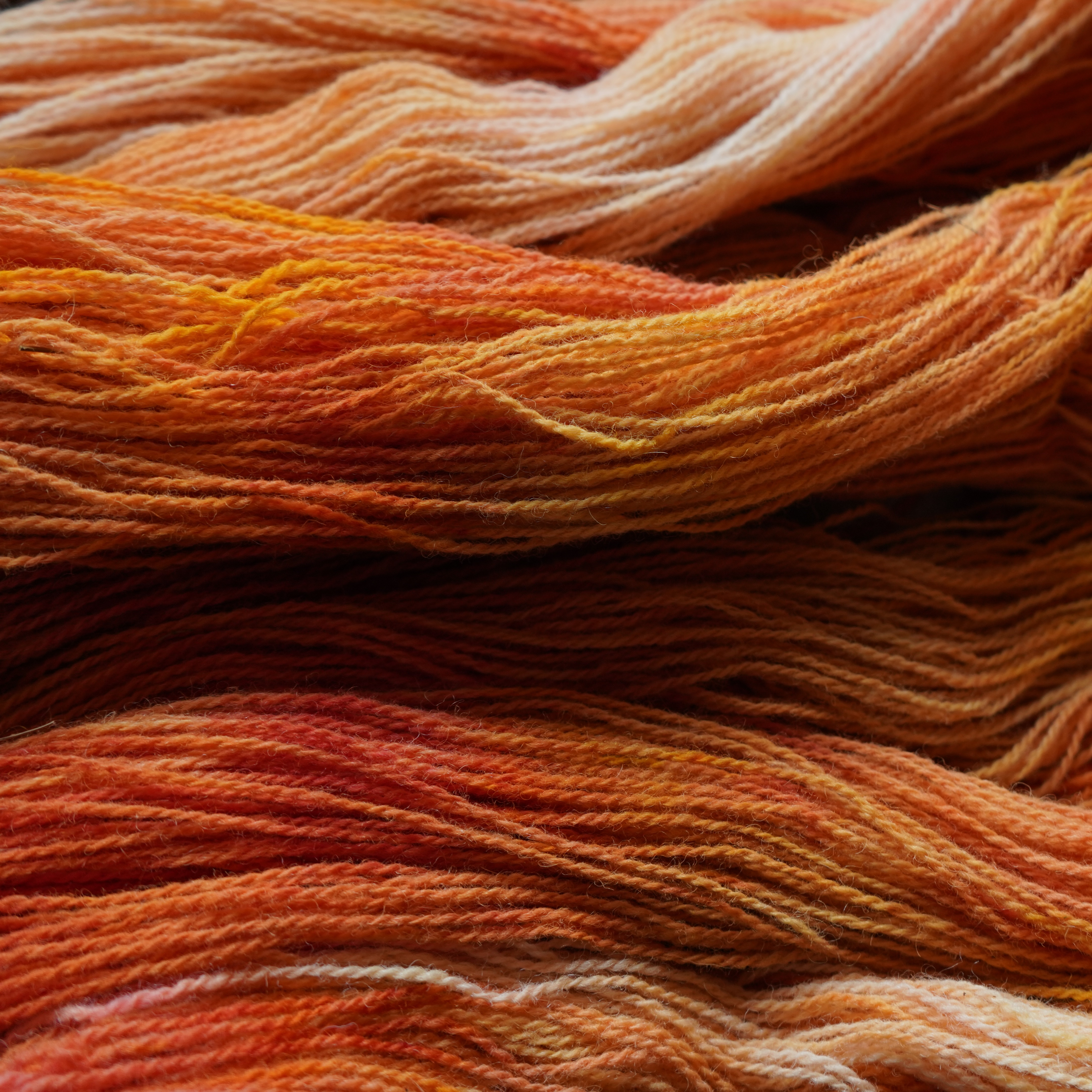 Plant dyed yarn mystery box, 10 x 10 g