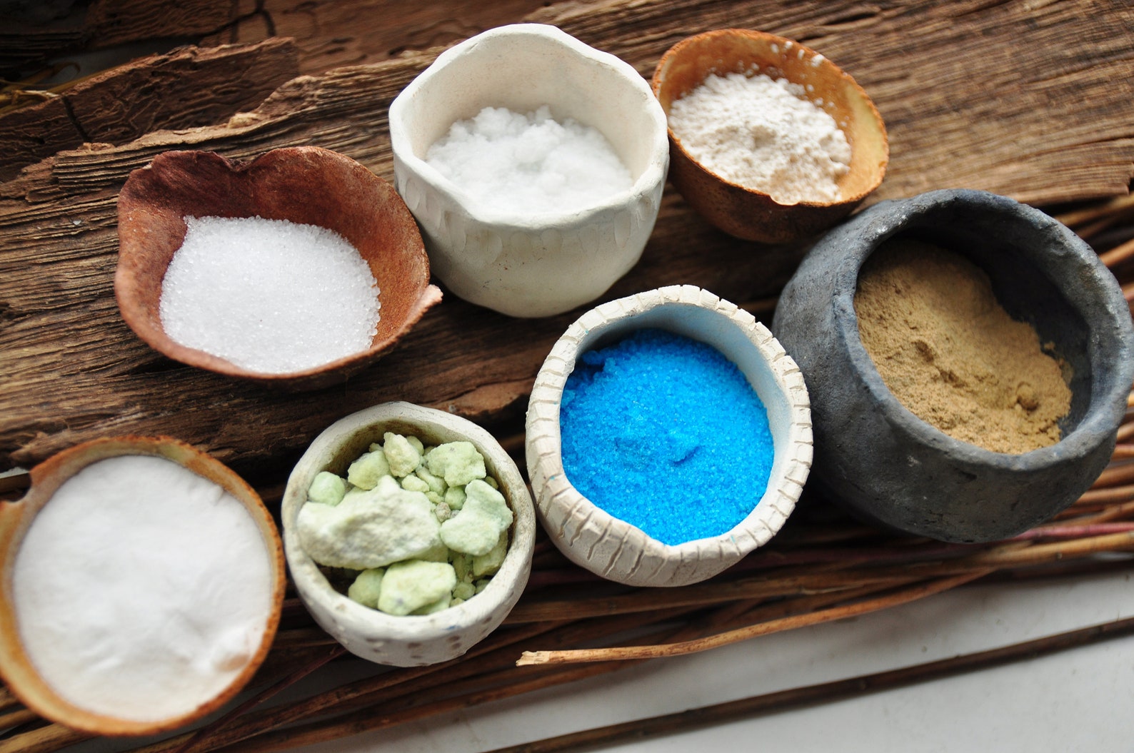 Set Of Mordants and Assistants for Natural Dyeing