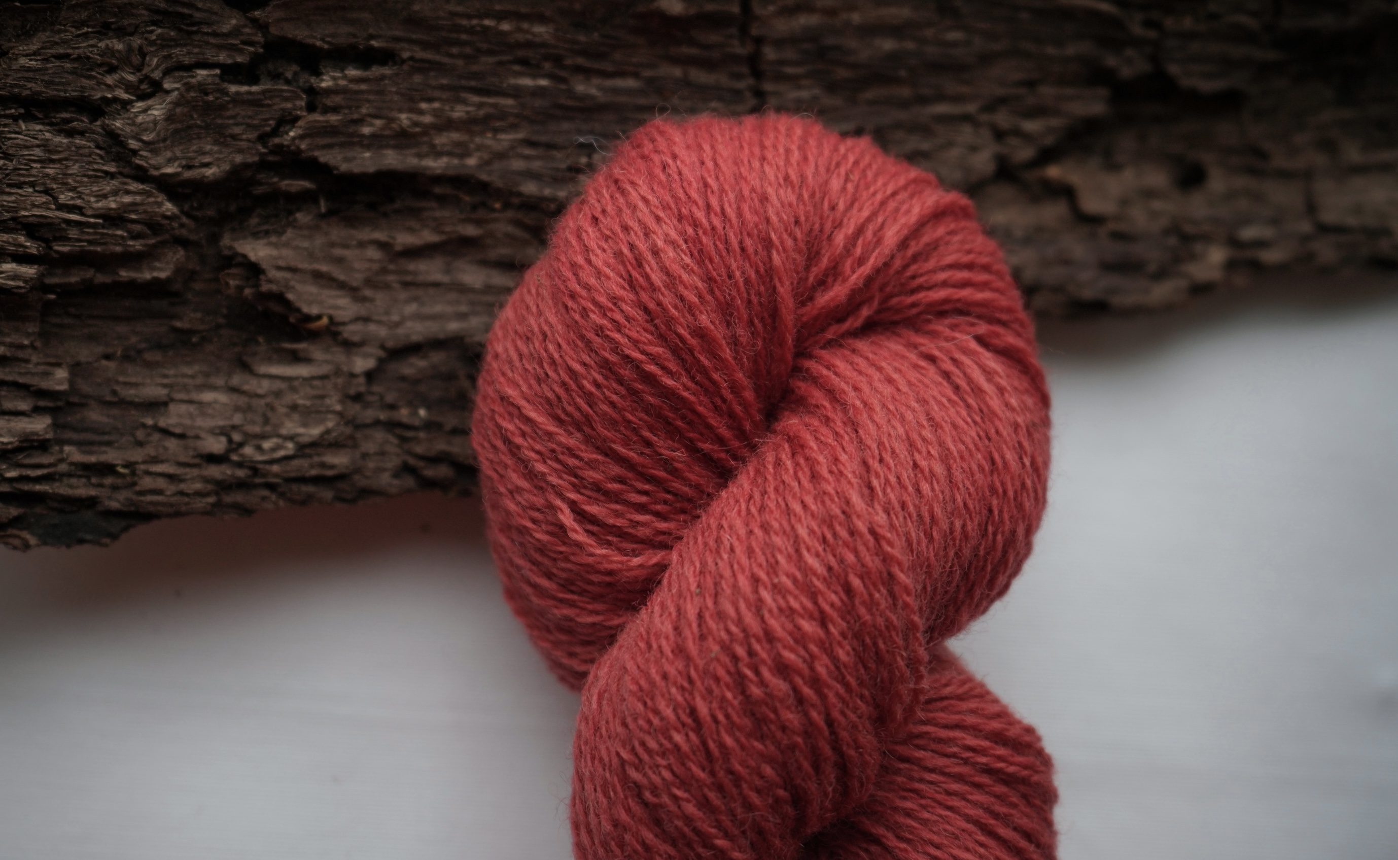 Botanically dyed wool yarn "Bittersweet", 50 g