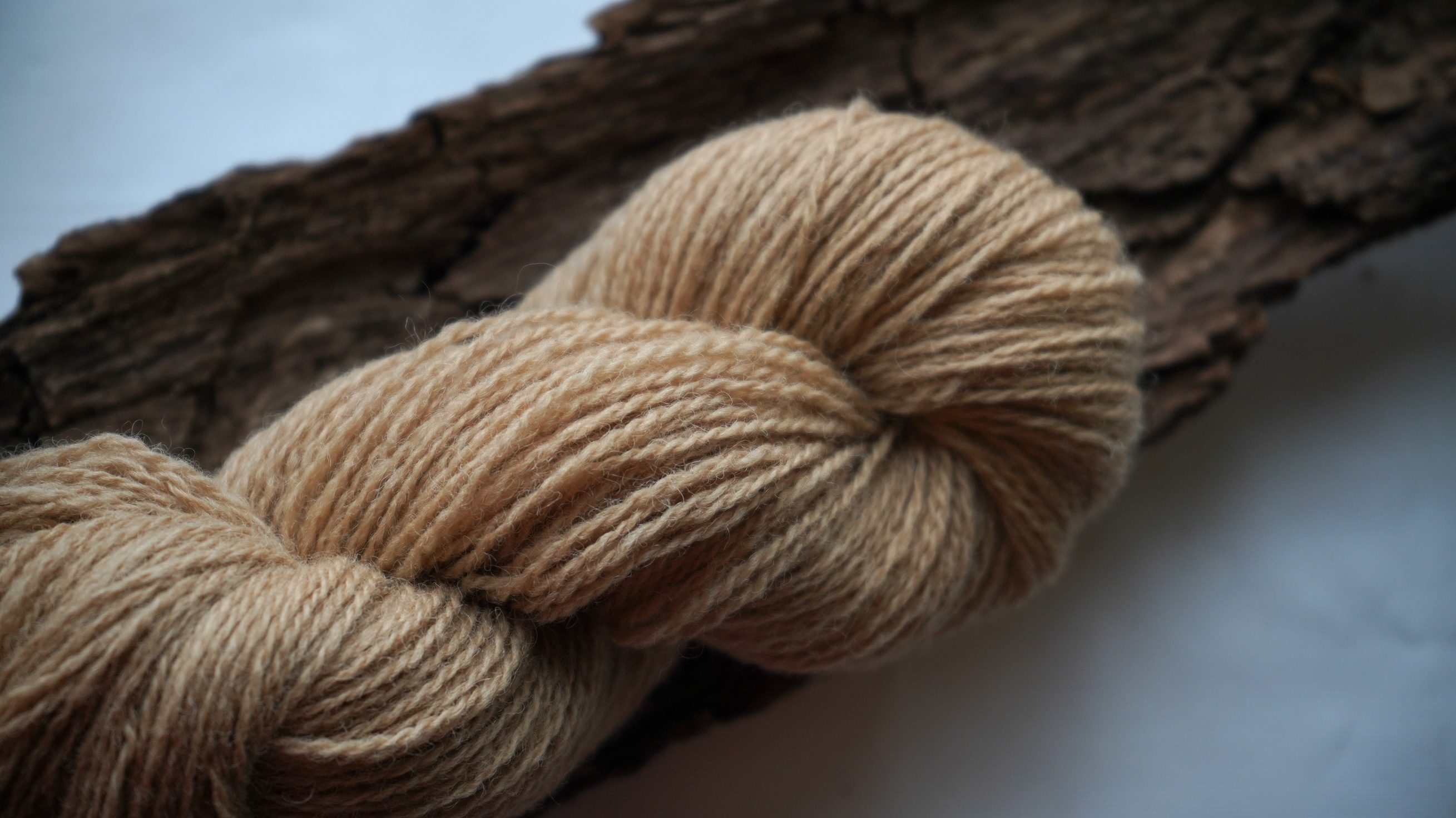 Plant dyed wool yarn "Seed pearl", 50 g 