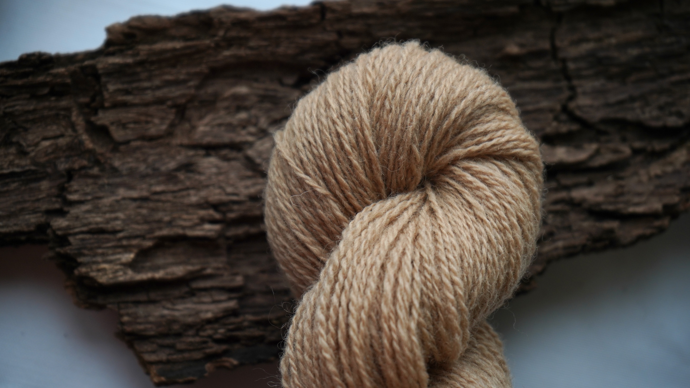 Plant dyed wool yarn "Seed pearl", 50 g 