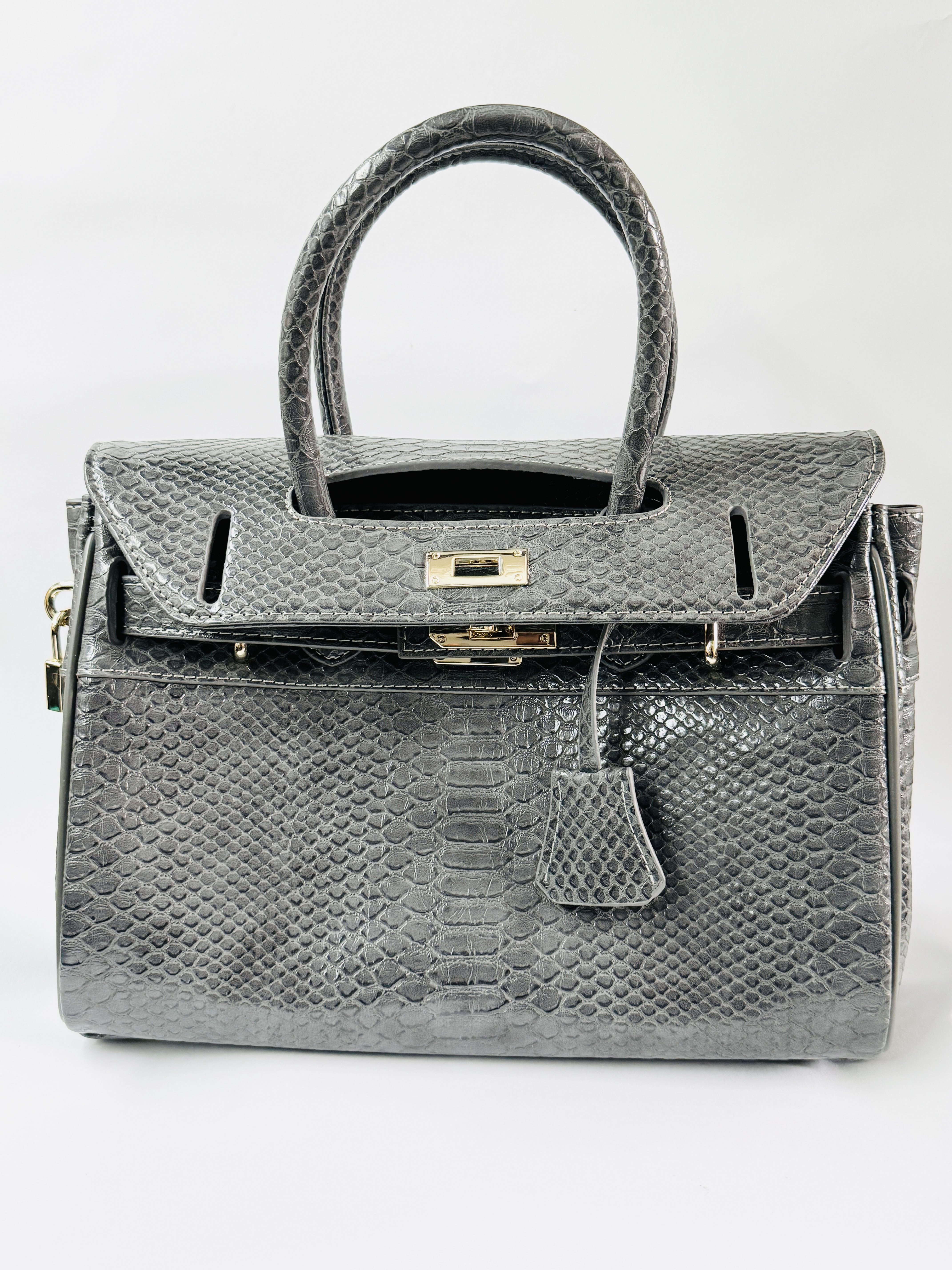 Sacs  Mac Douglas effet pyton gris 