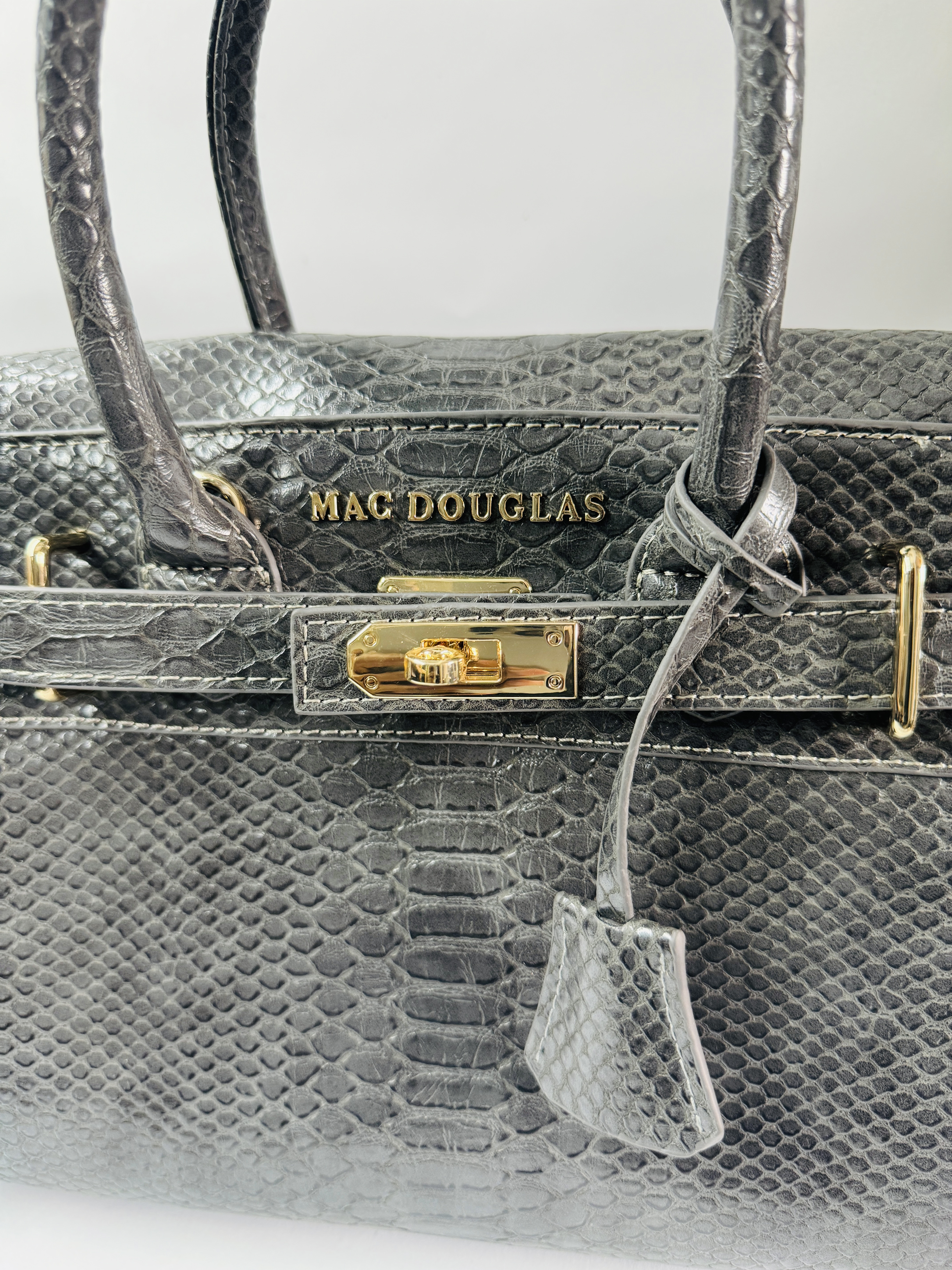 Sacs  Mac Douglas effet pyton gris 