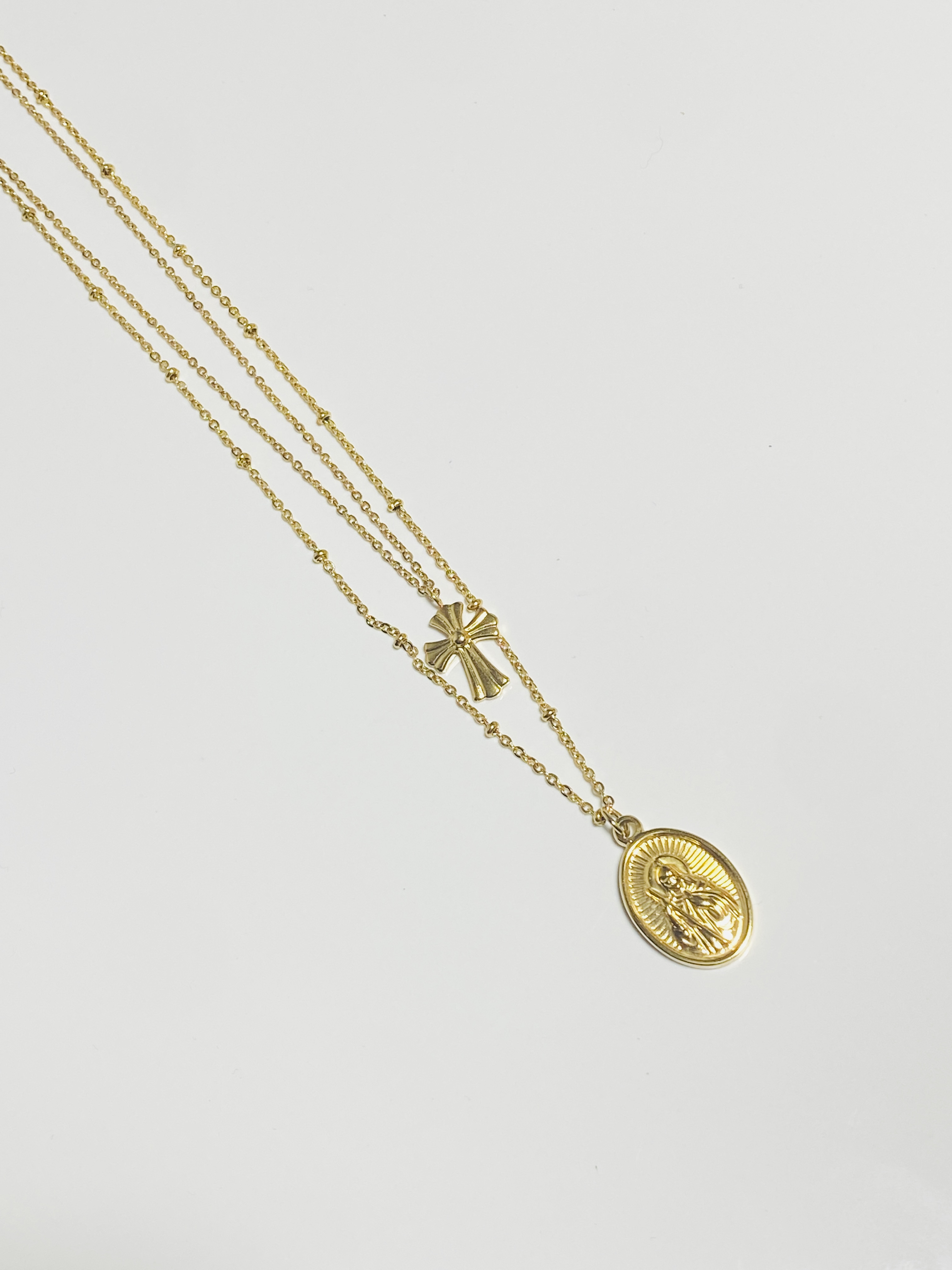Double collier acier inoxydable 