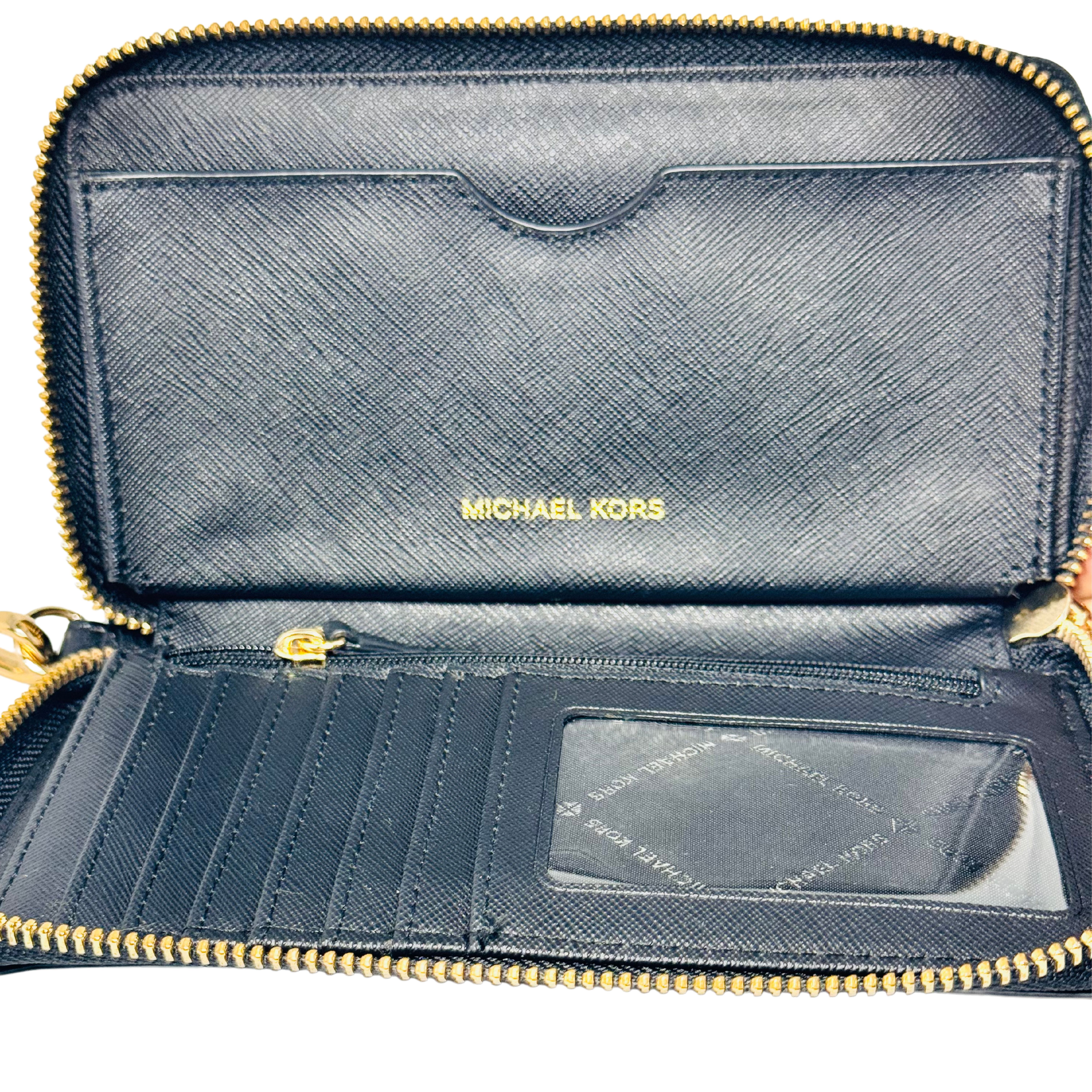 Portefeuille Michael Kors  noir en cuir 
