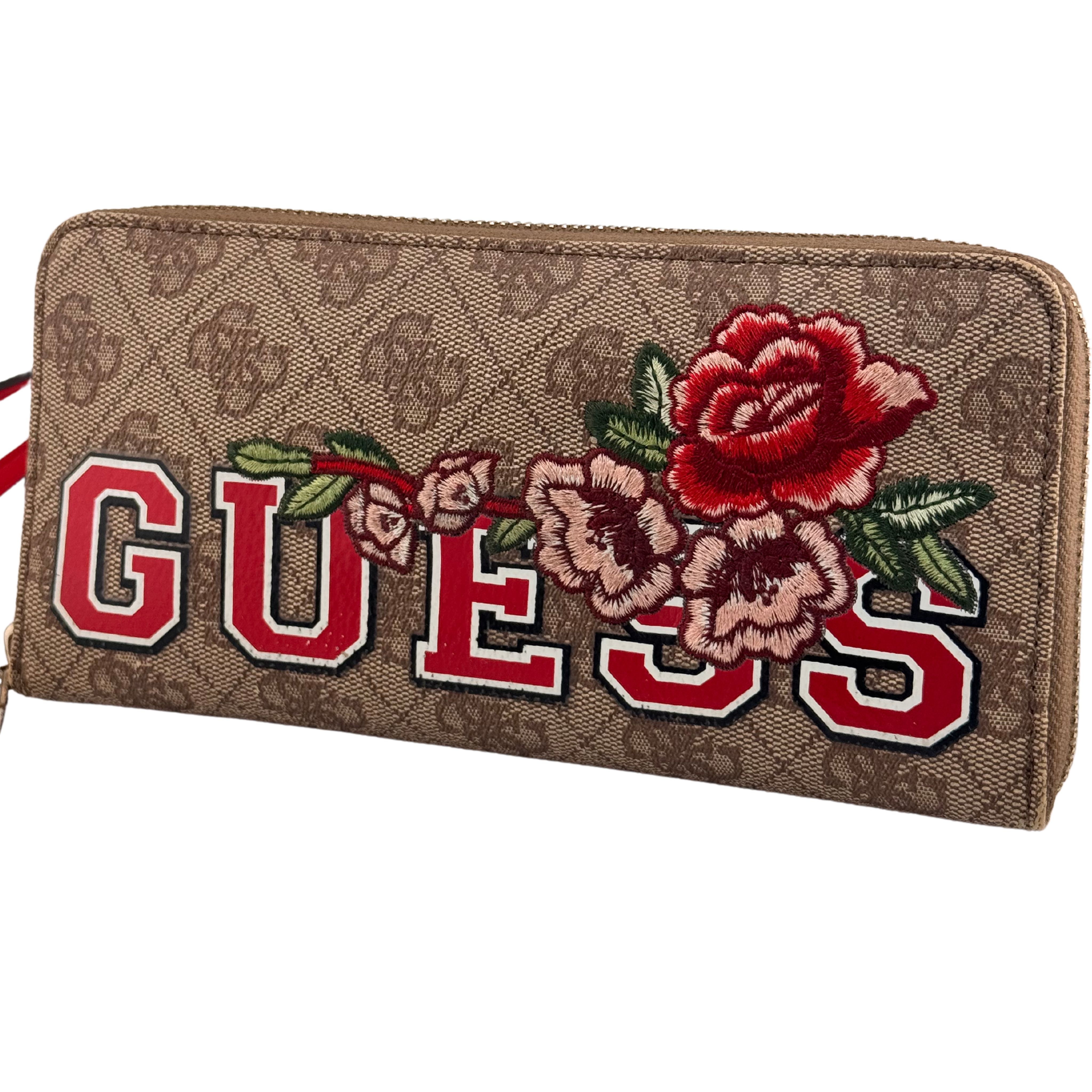 Portefeuille Guess brodé 