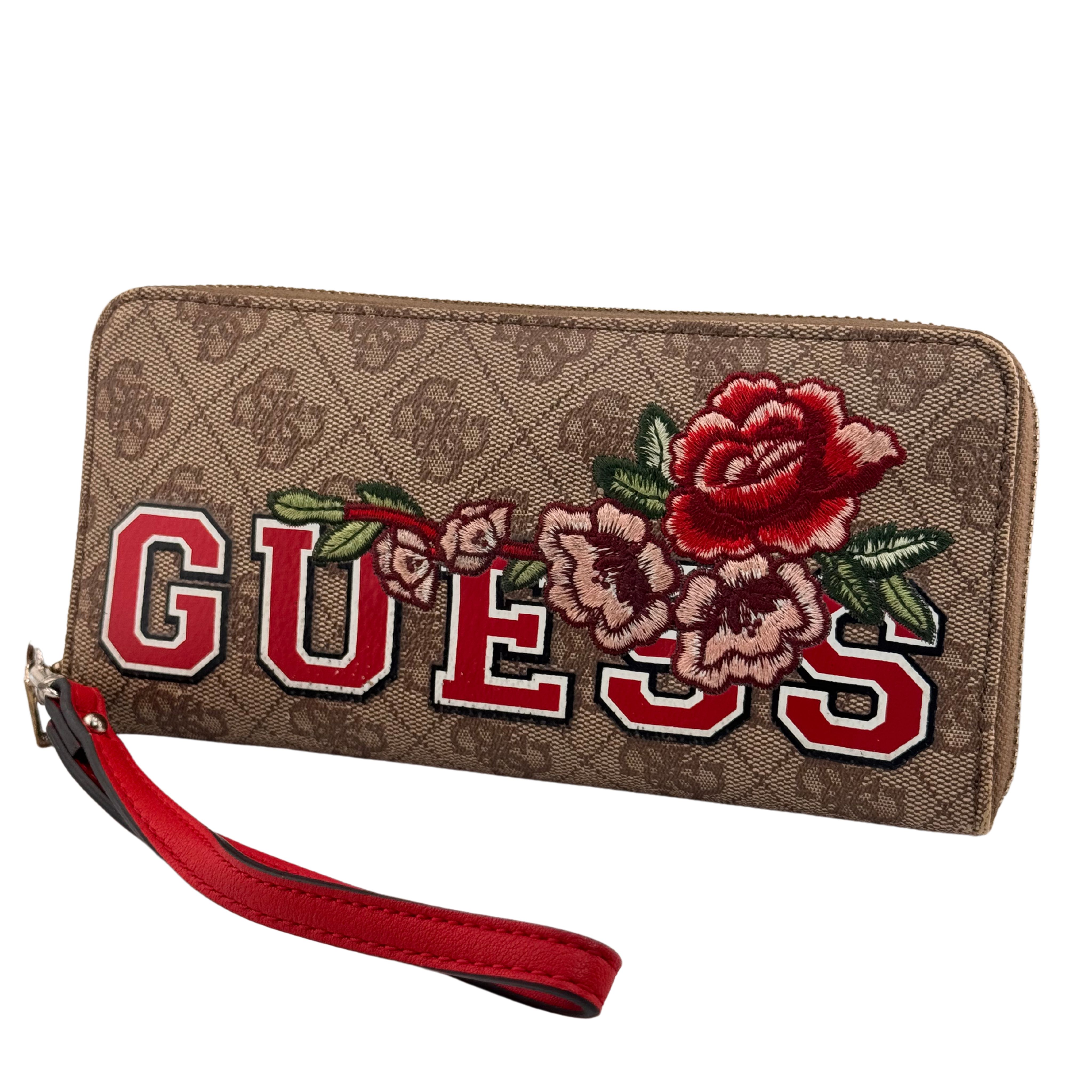 Portefeuille Guess brodé 