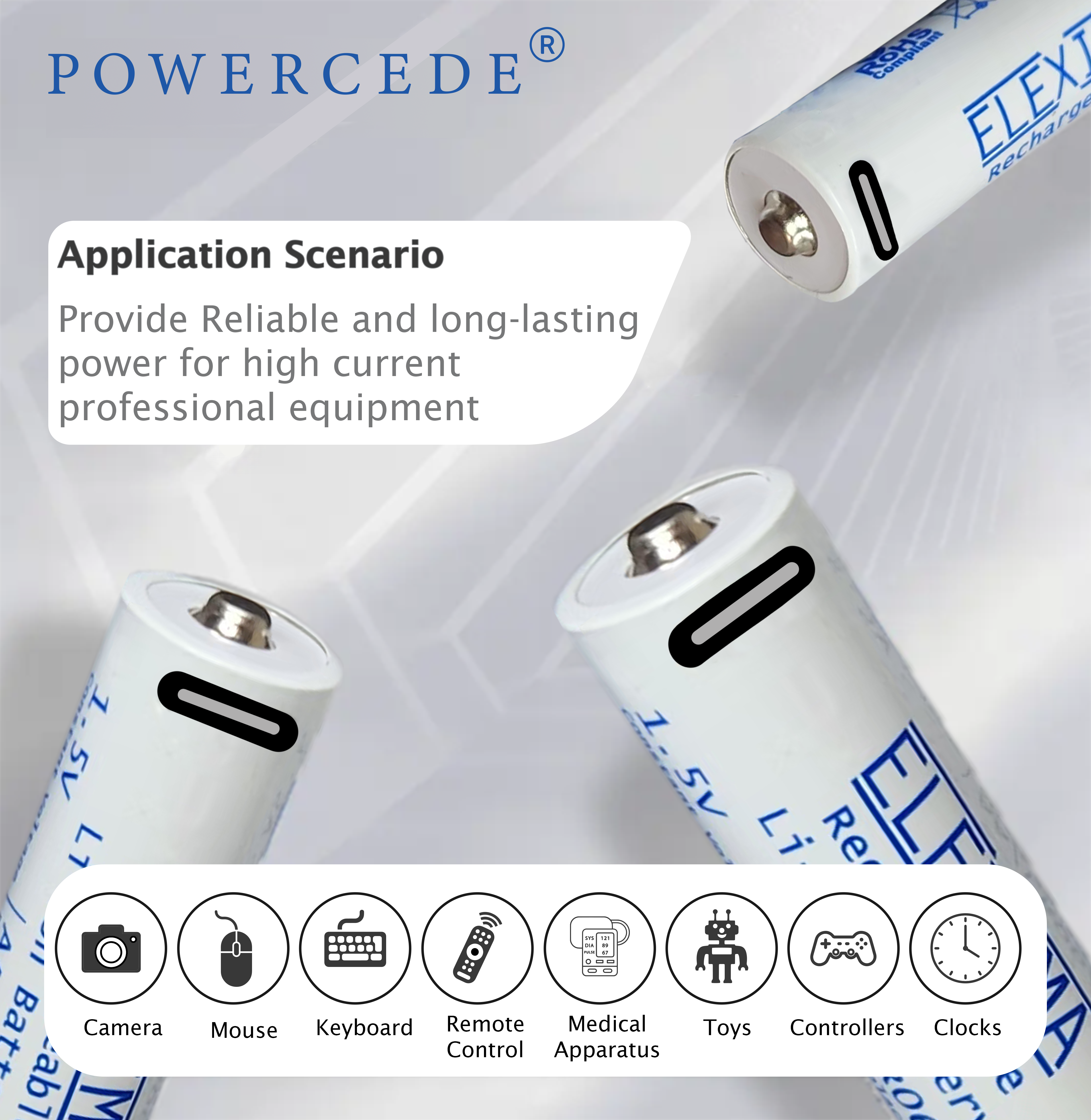 Elexima POWERCEDE rechargeable cells