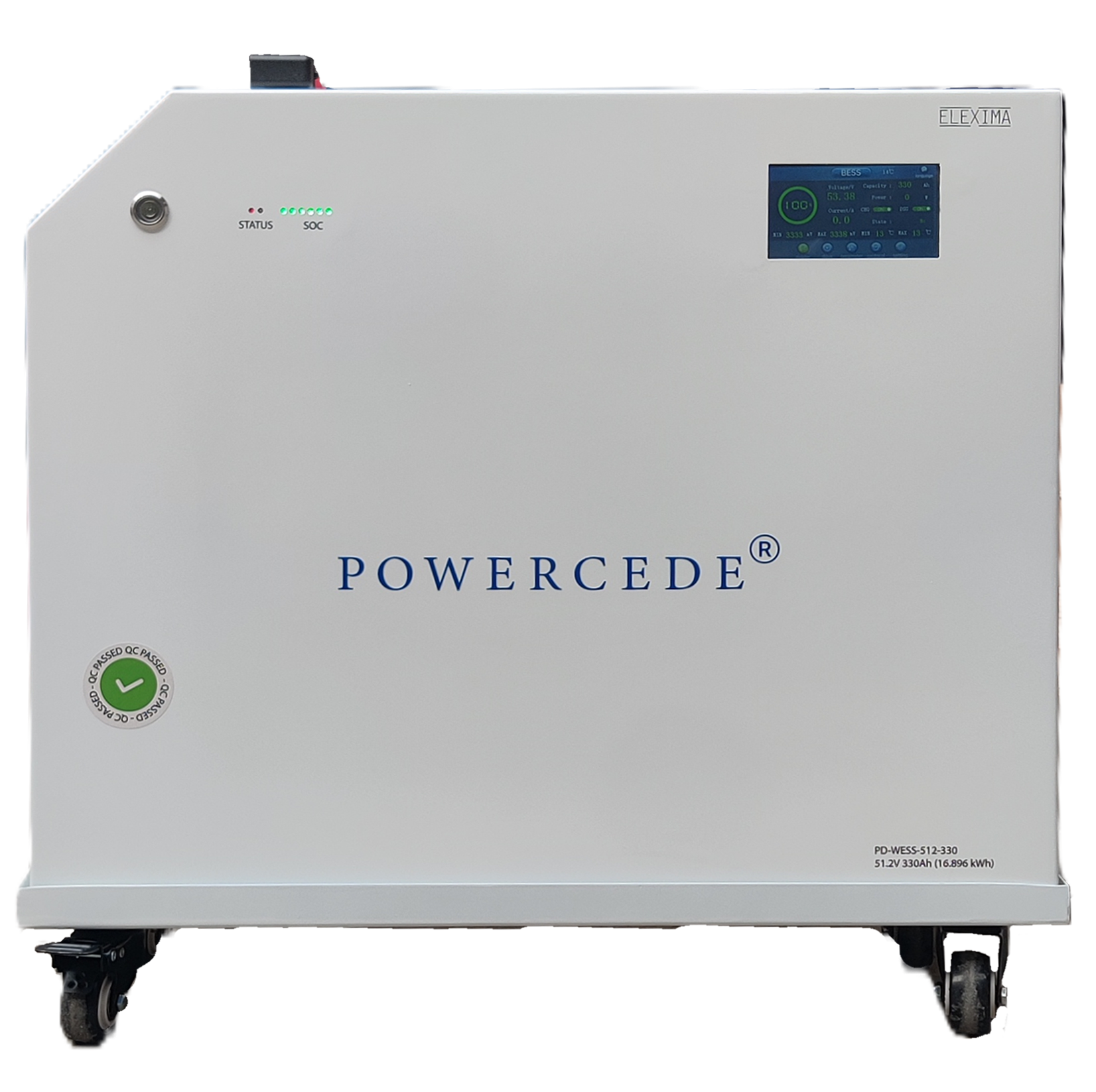 ELEXIMA POWERCEDE 51.2V 330Ah 16.896kWh Lithium Battery (LiFePO4)