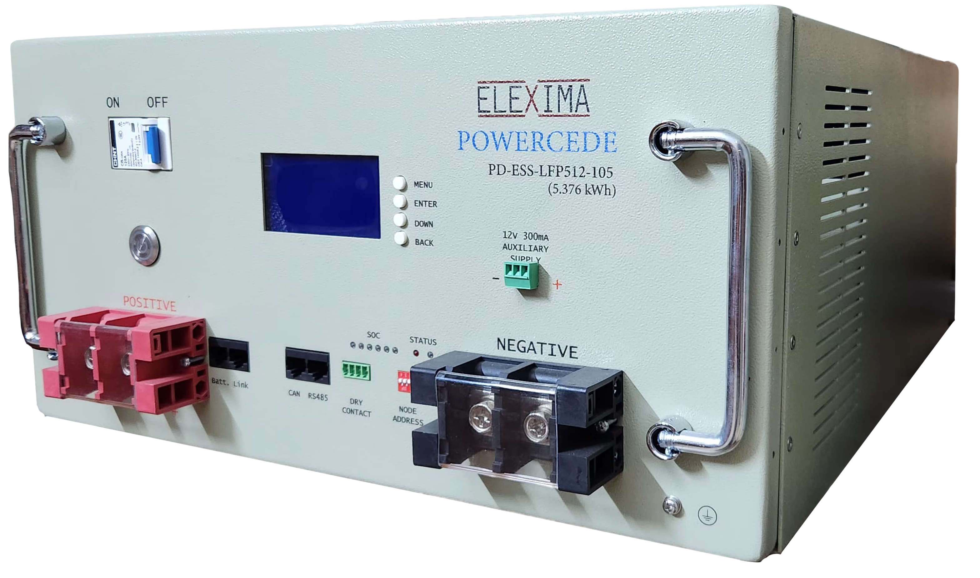 ELEXIMA POWERCEDE 51.2V 105Ah 5.376kWh Lithium Battery (LiFePO4)