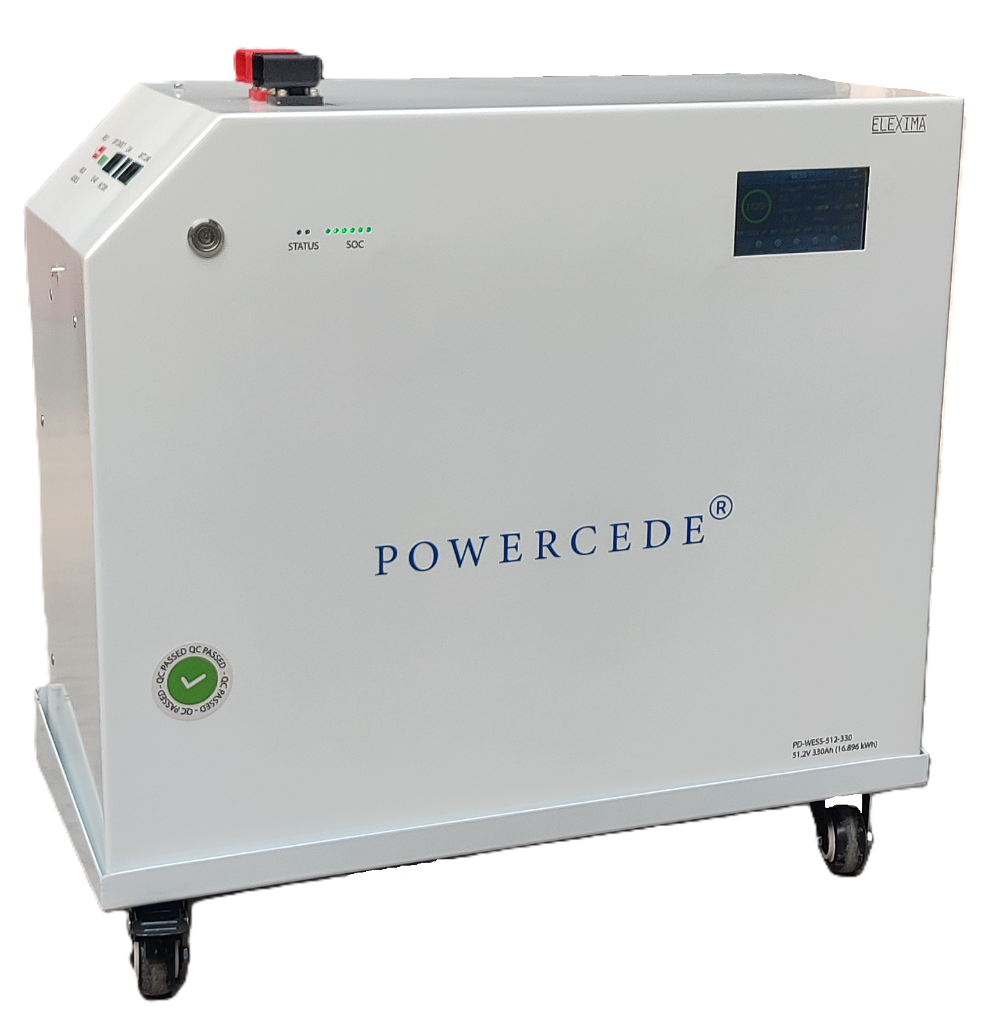 ELEXIMA POWERCEDE 51.2V 330Ah 16.896kWh Lithium Battery (LiFePO4)