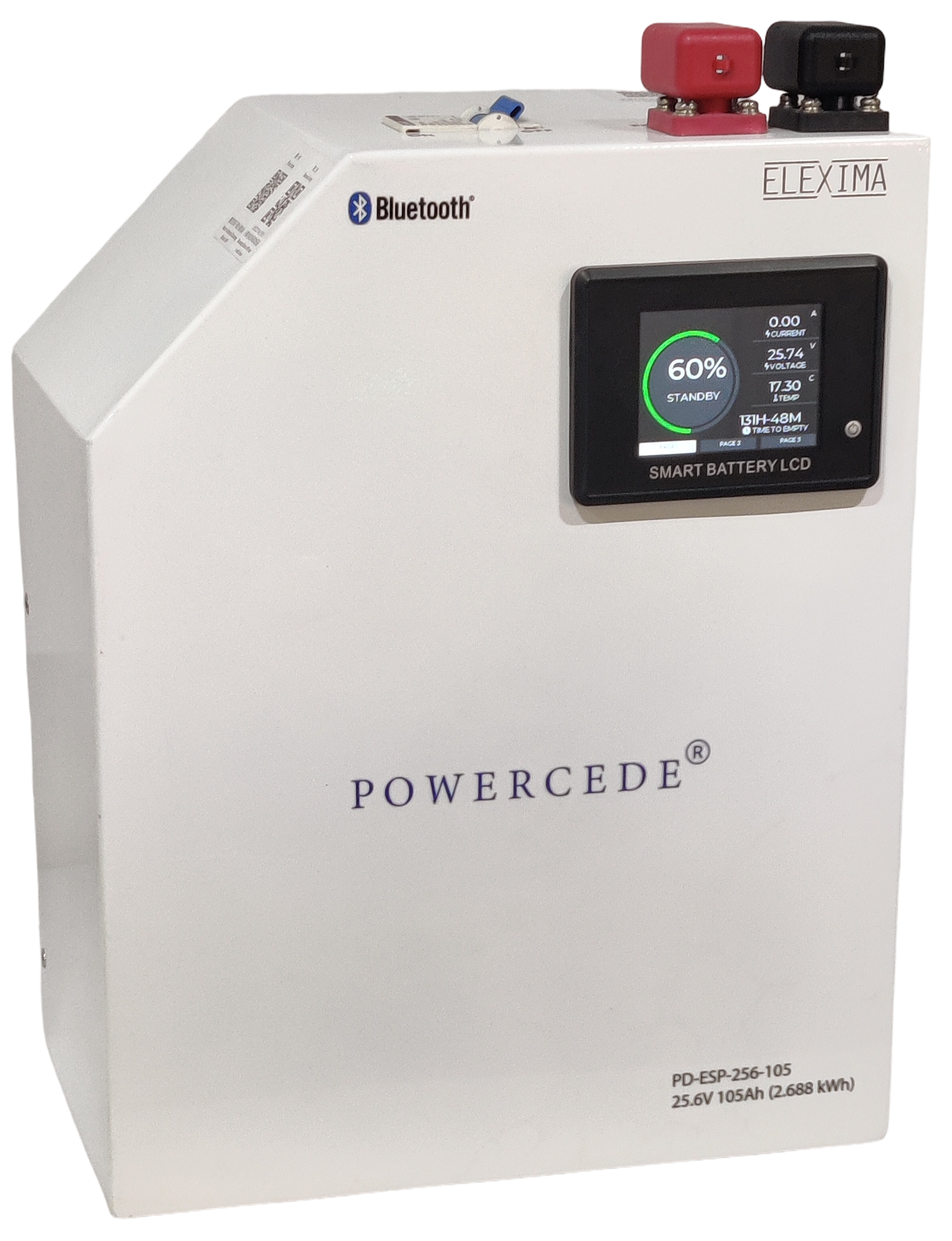 ELEXIMA POWERCEDE 25.6V 105Ah 2.688kWh Lithium Battery (LiFePO4)