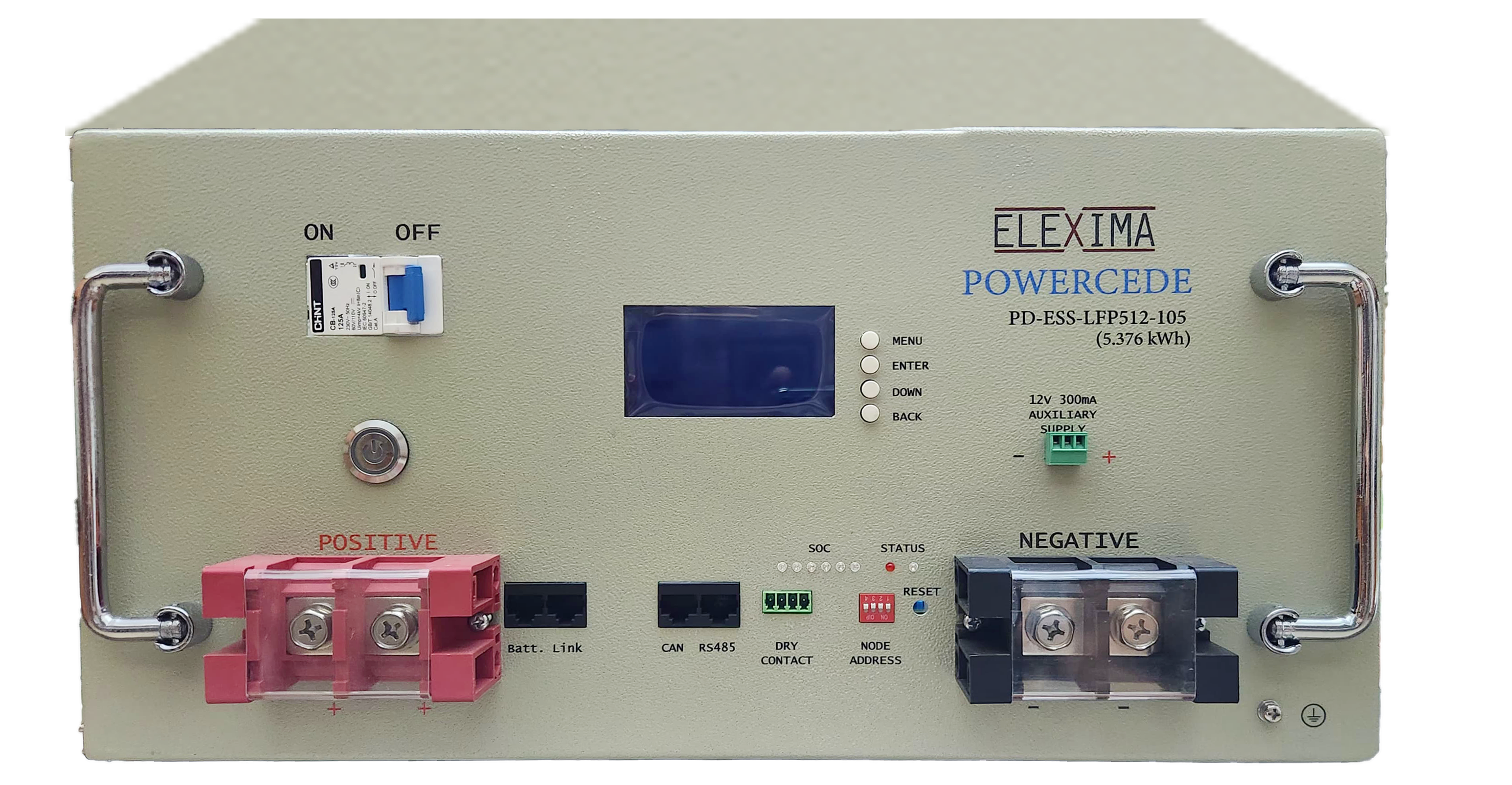 ELEXIMA POWERCEDE 51.2V 105Ah 5.376kWh Lithium Battery (LiFePO4)