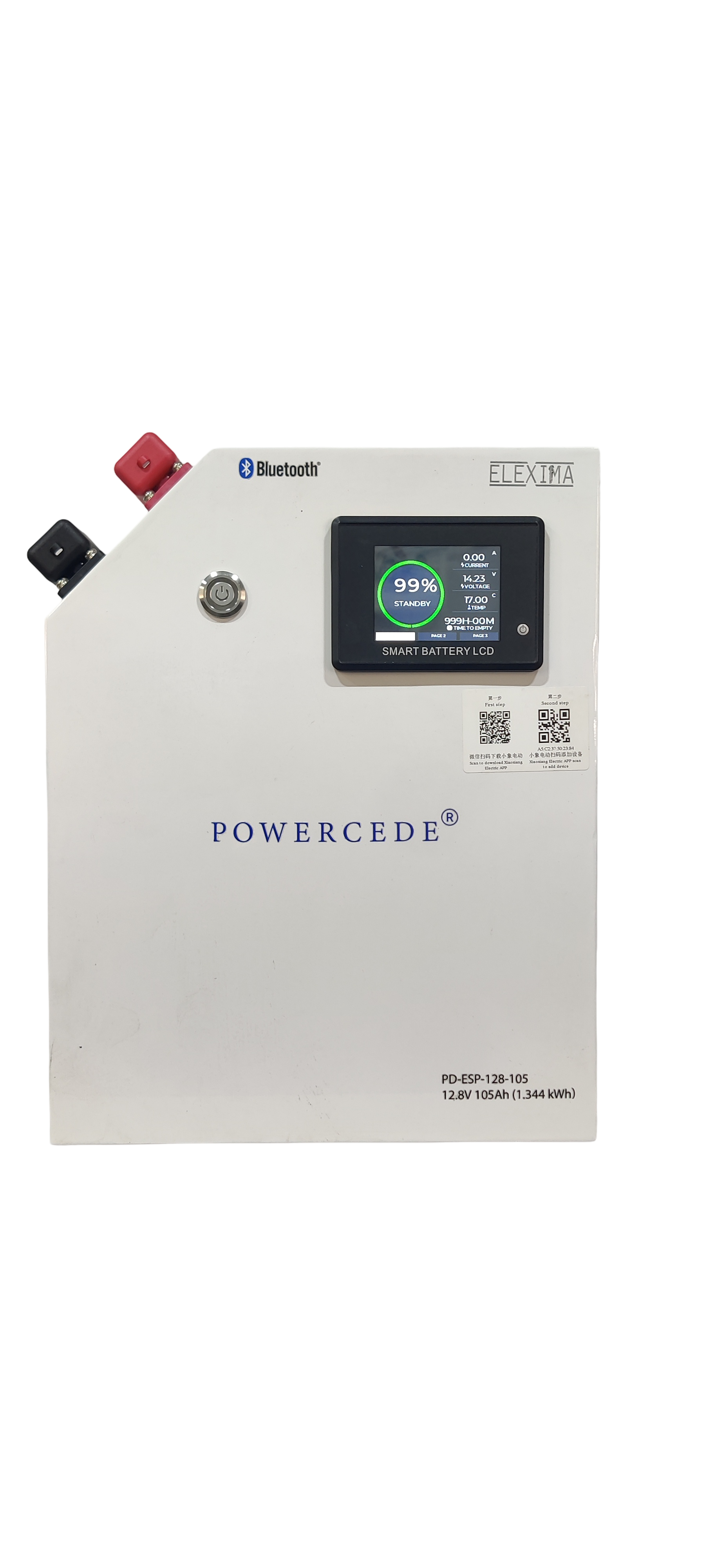 ELEXIMA POWERCEDE 12.8V 105Ah 1.344kWh Lithium Battery (LiFePO4)