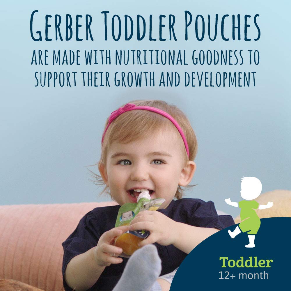 Gerber Assorted Fruit Toddler Pouch Variety Pack (Pack of 18)