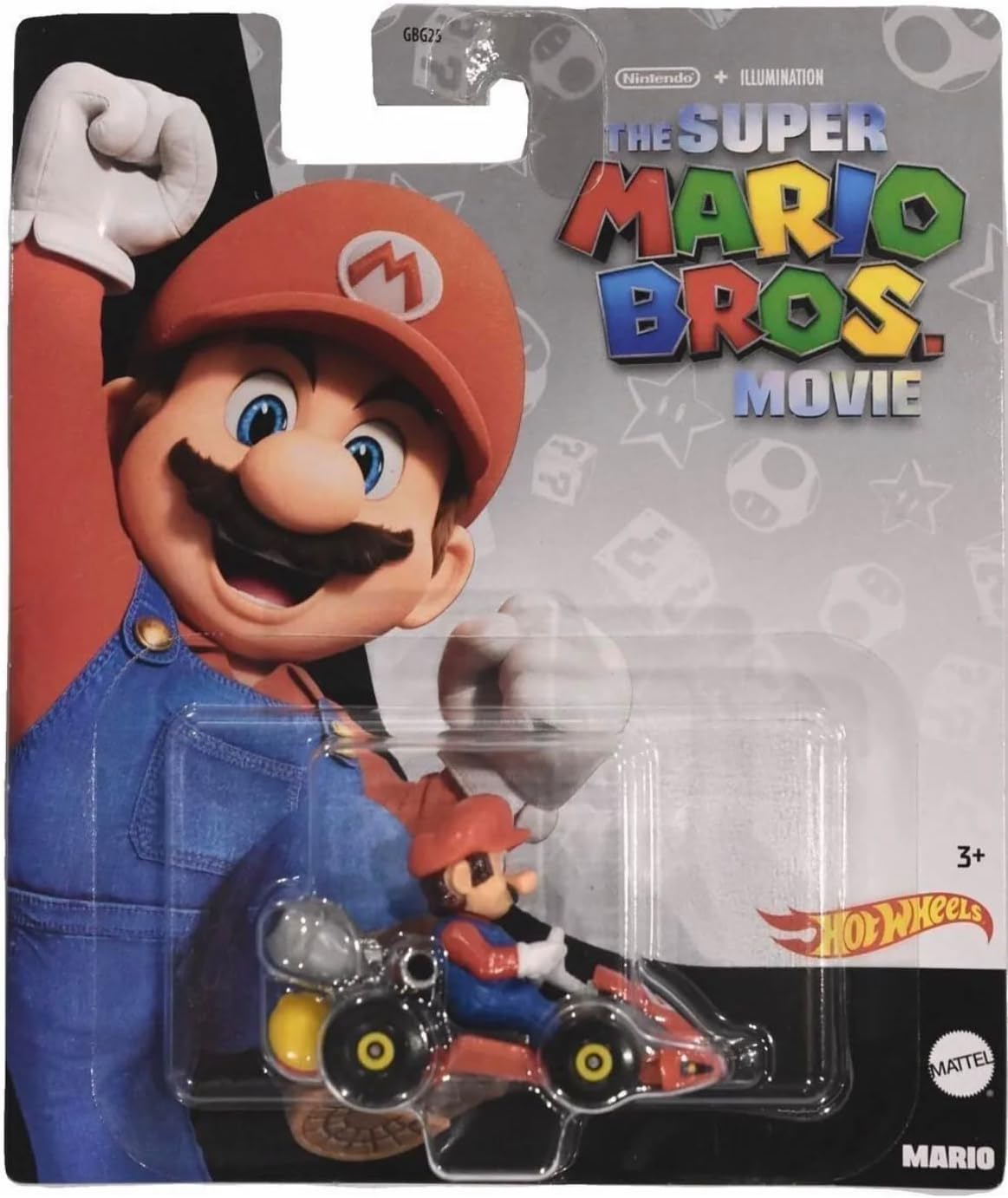 Hot Wheels Super Mario Bros. Theatrical Movie Mario Kart Diecast Vehicle