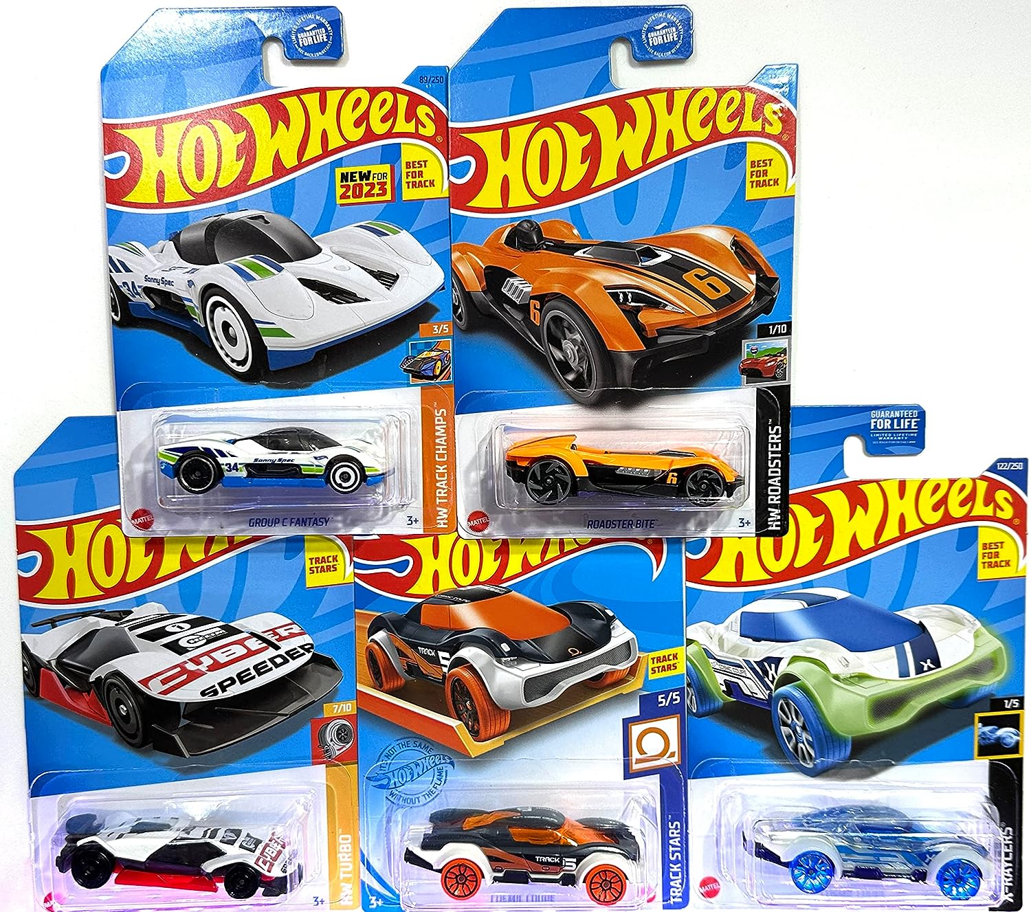  Hot Wheels - 5 Pack - Random Track Stars