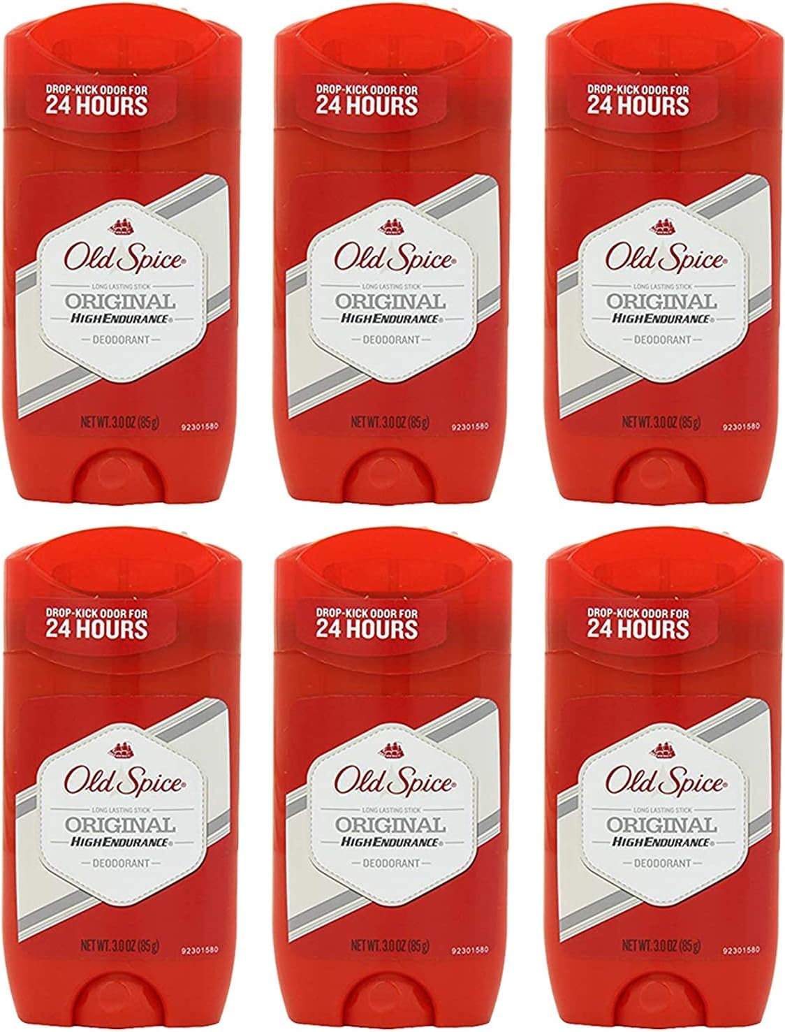 Old Spice Deodorant 3 Ounce Original Solid (88ml) (6 Pack)