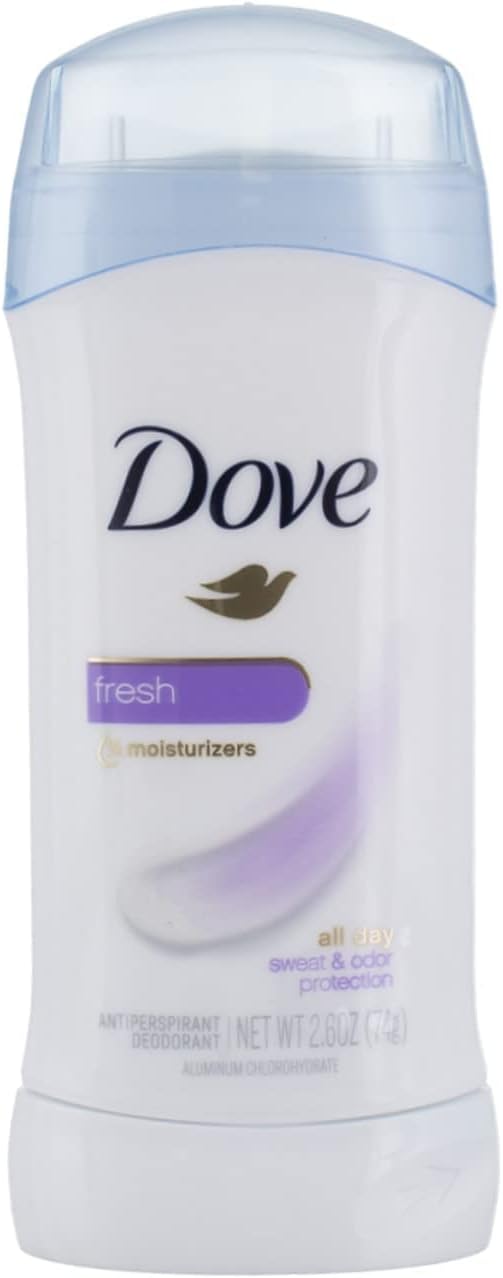 Dove Invisible Solid Deodorant, Fresh, 2.6 Ounce (Pack of 3)