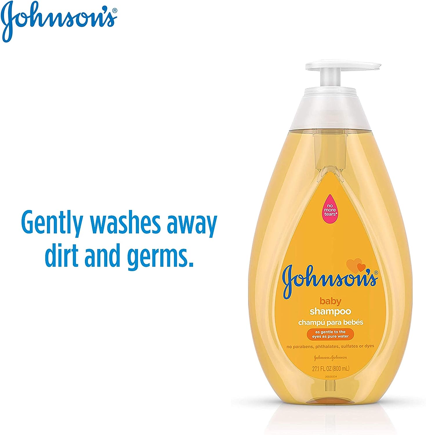 Johnson's Baby Shampoo with Tear Free Formula, Hypoallergenic and Free of Parabens, Phthalates, Sulfates and Dyes, Convenient TSA-Compliant Travel-Size...