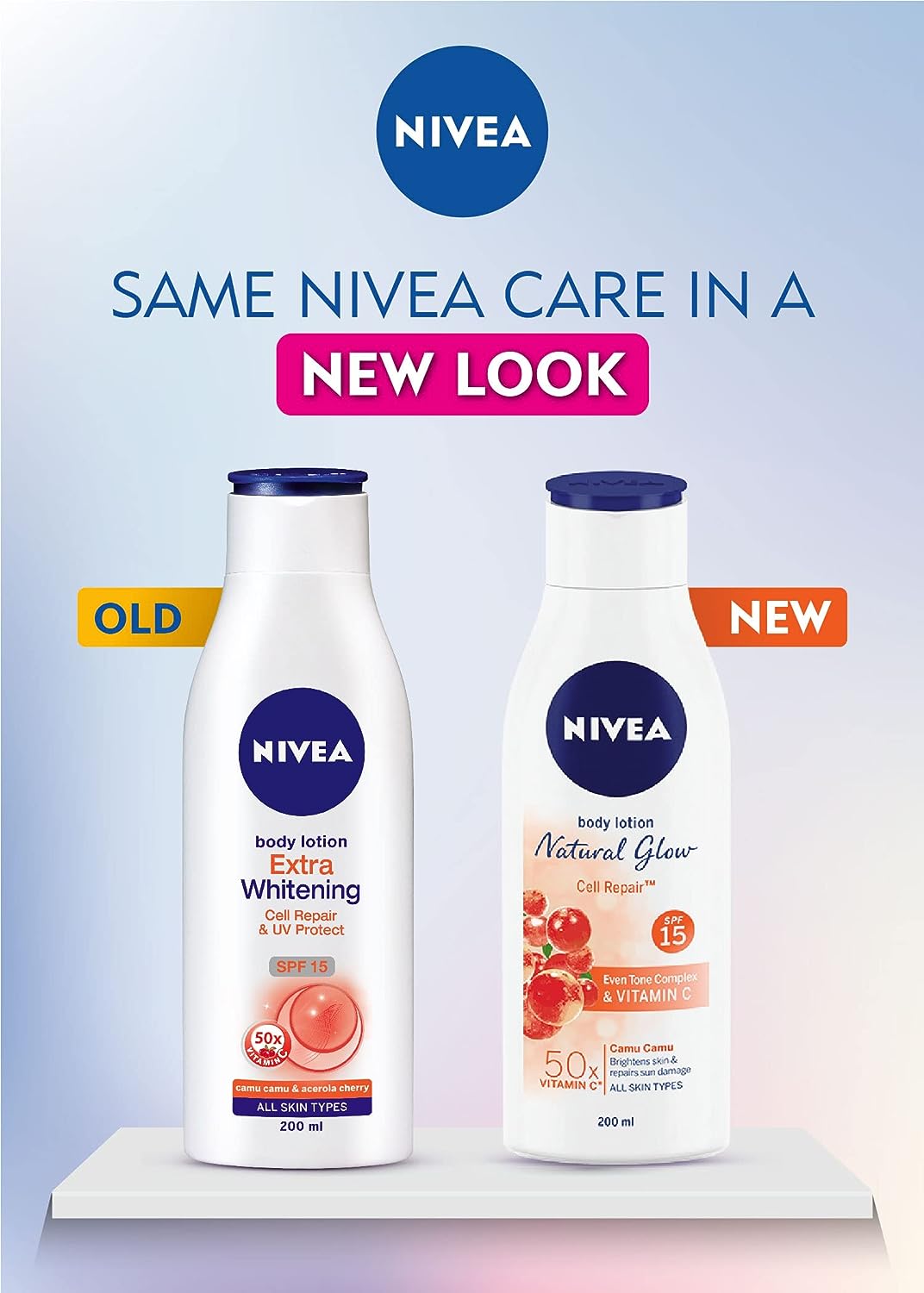 Nivea Extra Whitening Cell Repair Body Lotion SPF 15, 400ml