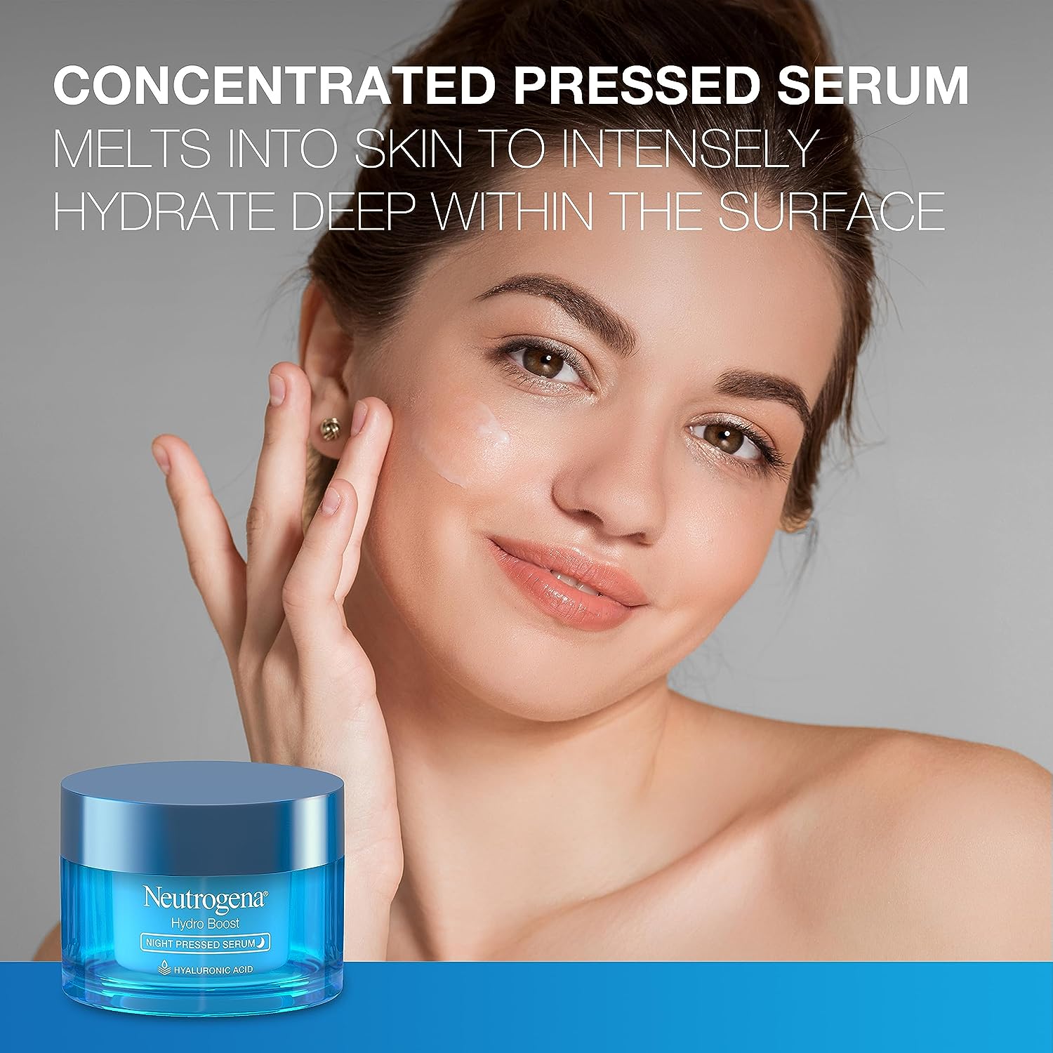 Neutrogena Hydro Boost Night Moisturizer for Face, Hyaluronic Acid Facial Serum for Dry Skin, Oil-Free and Non-Comedogenic, 1.7 oz
