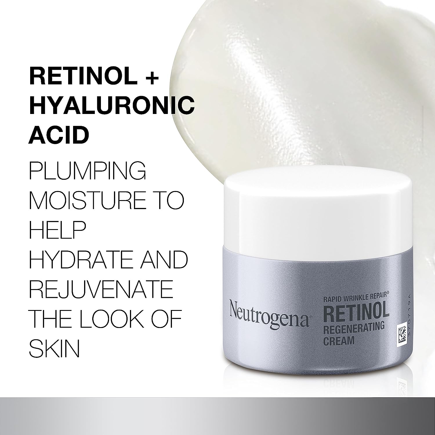 Neutrogena Rapid Wrinkle Repair Retinol Face Moisturizer, Daily Anti-Aging Face Cream with Retinol & Hyaluronic Acid to Fight Fine Lines, Wrinkles, &...
