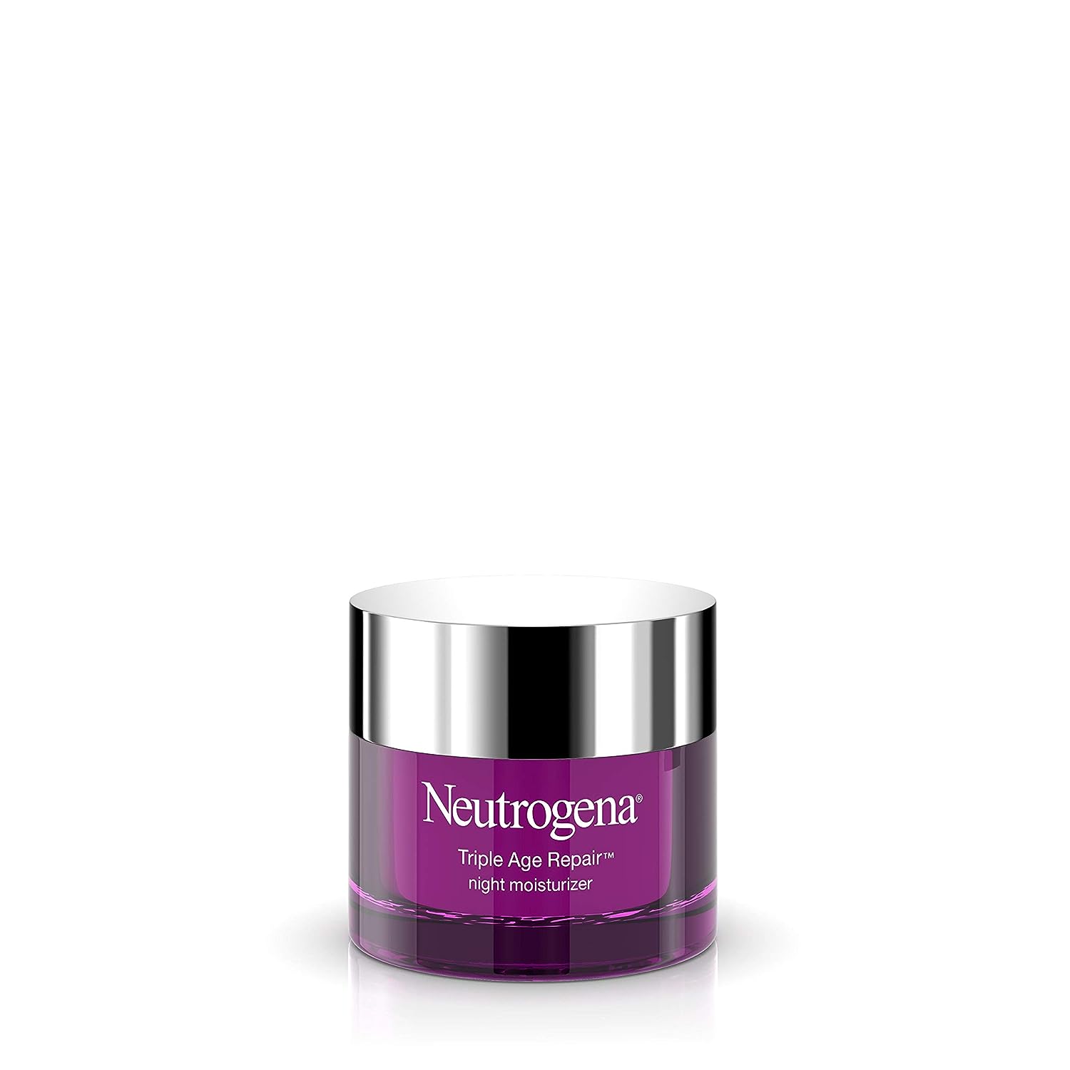 Neutrogena Triple Age Repair Anti-Aging Night Cream with Vitamin C; Fights Wrinkles & Evens Tone, Firming Anti-Wrinkle Face & Neck Cream; Glycerin...