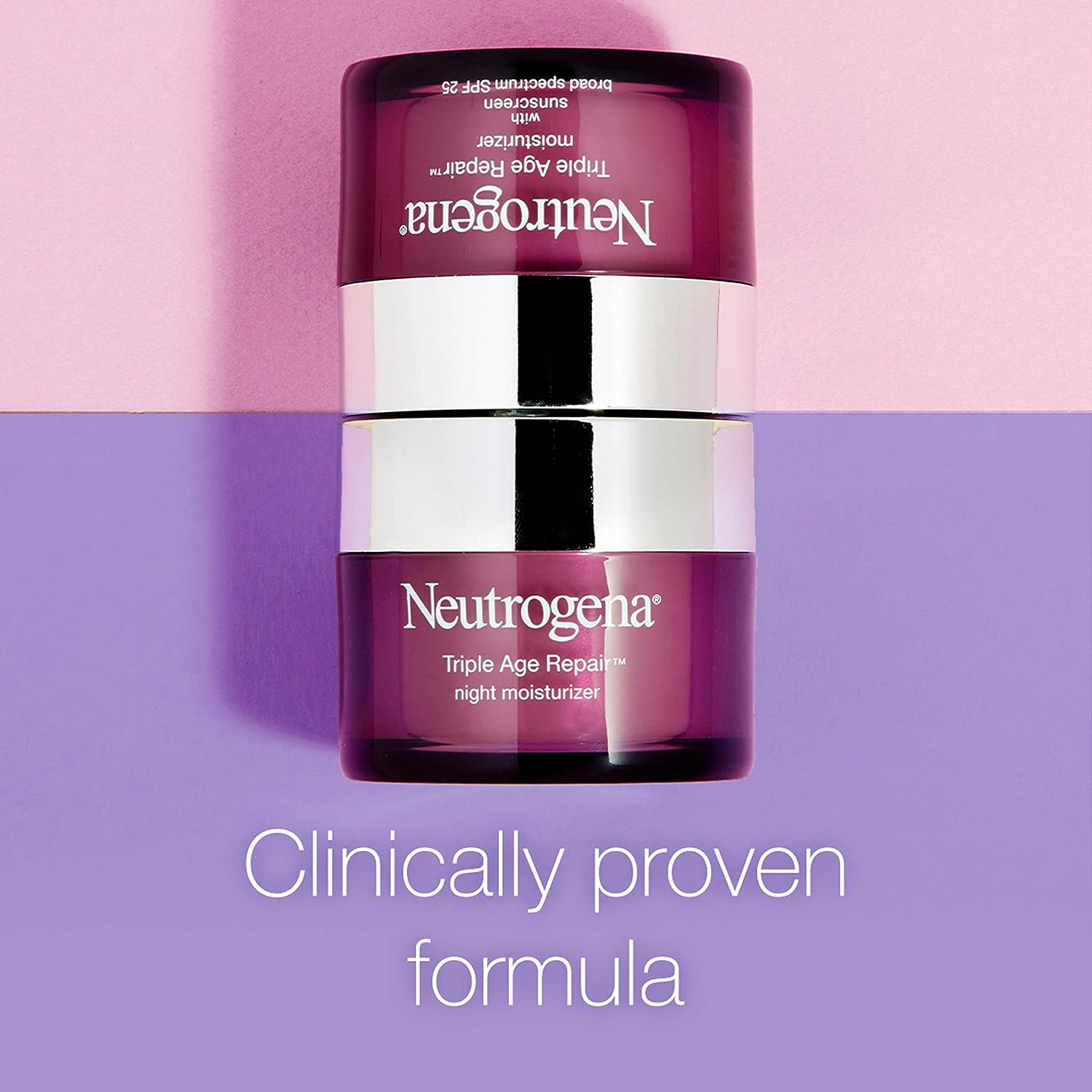 Neutrogena Triple Age Repair Anti-Aging Night Cream with Vitamin C; Fights Wrinkles & Evens Tone, Firming Anti-Wrinkle Face & Neck Cream; Glycerin...