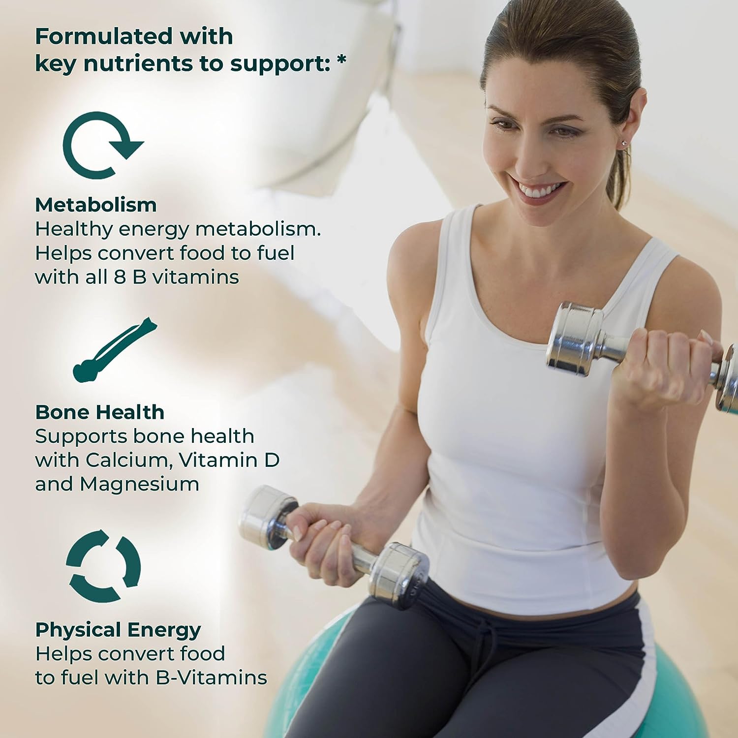 One A Day Women’s Active Metabolism Multivitamin, Supplement with Vitamin A, C, D, E and Zinc for Immune Health Support*, Iron, Calcium, Folic Acid &...