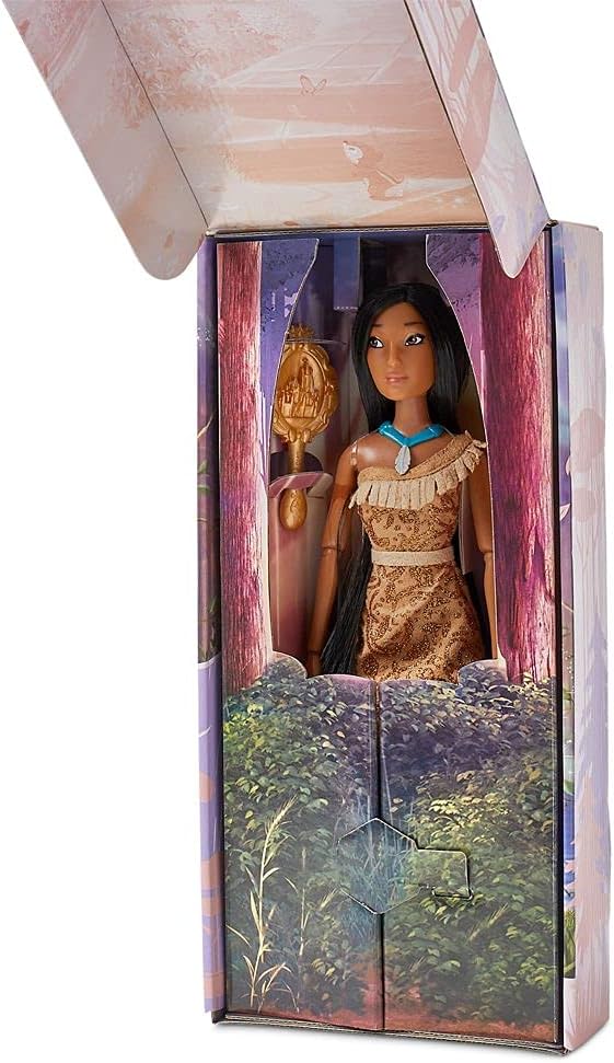 Disney Store Official Pocahontas Classic Doll for Kids, 11½ Inches, Includes Brush with Molded Details, Fully Posable and Detailed Toy - Suitable for Ages...