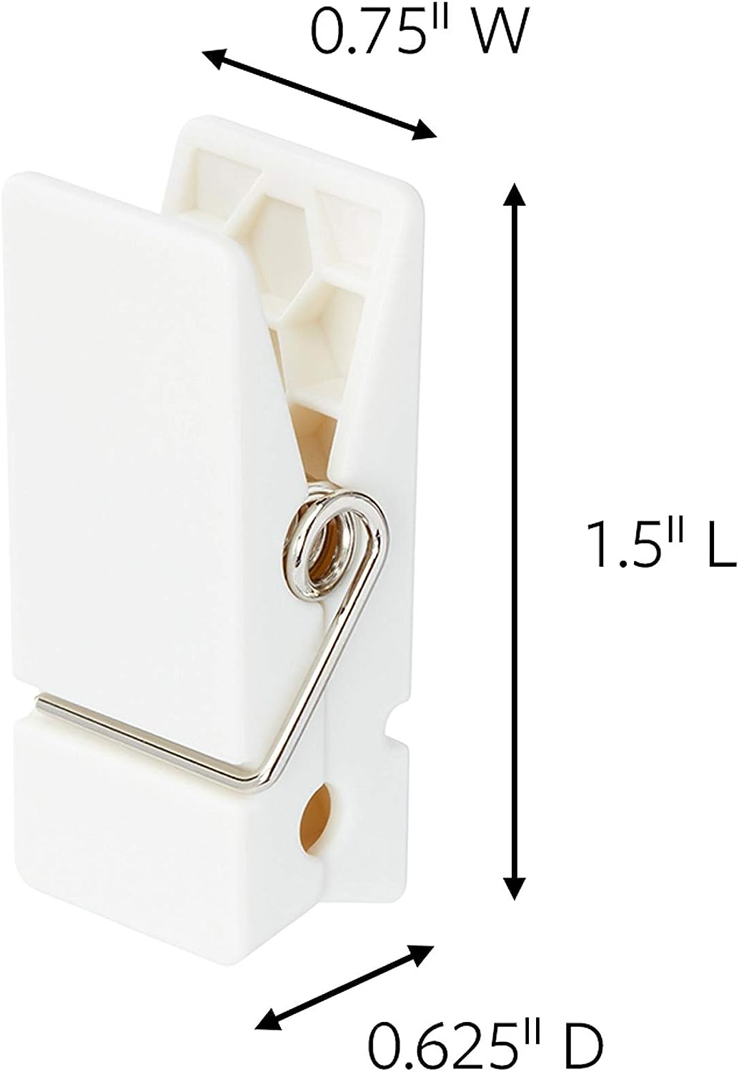 Command Spring Clips, Quartz, 8-Clips (17089Q-8ES), Great for dorm decor