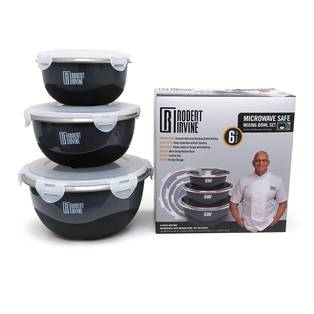 LIBRA CAMBRIDGE 6 PIECE STAINLESS STEEL MIXING BOWL SET