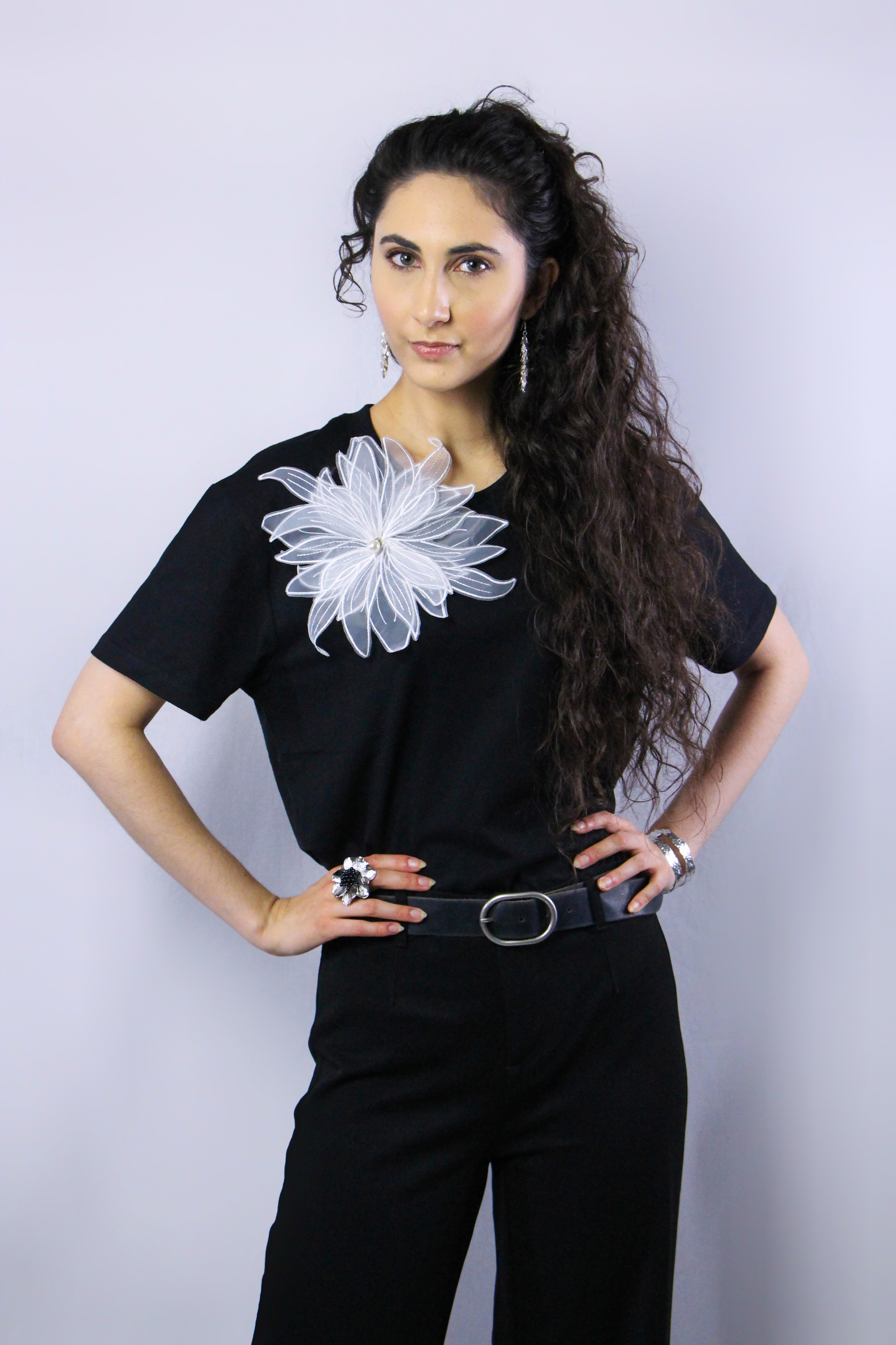 T-shirt à fleur