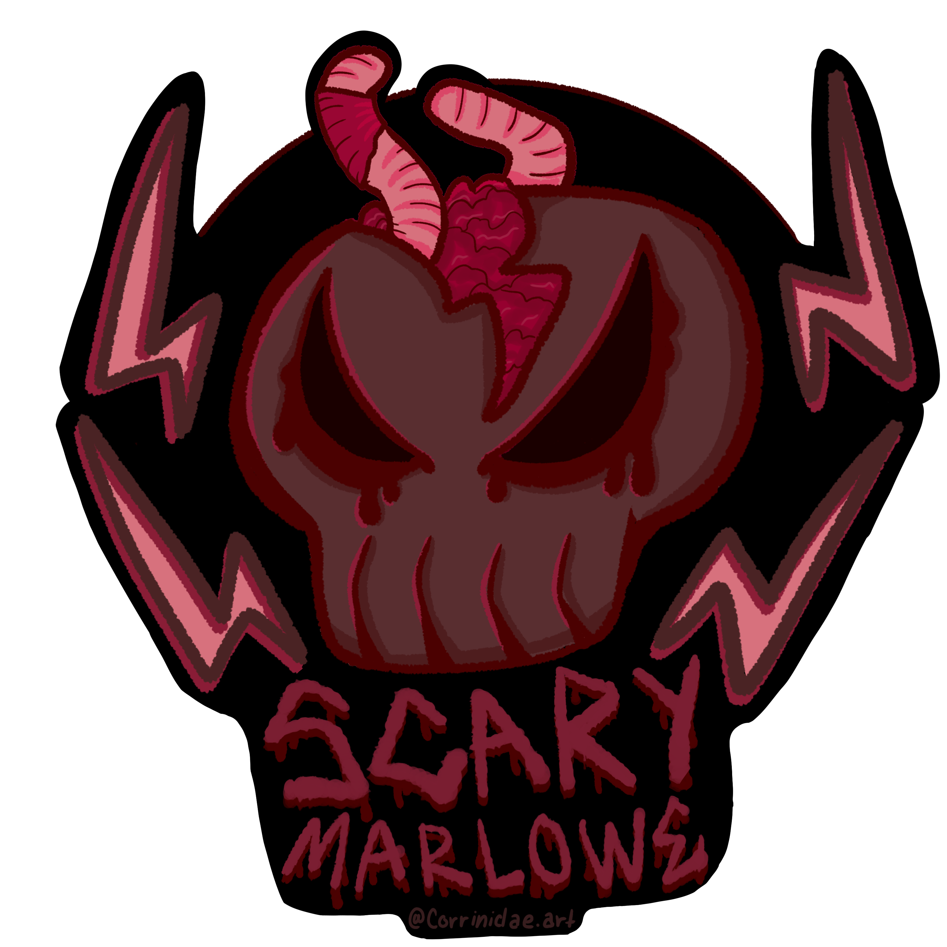Scarry Marlow / Butthole Ricochet Sticker