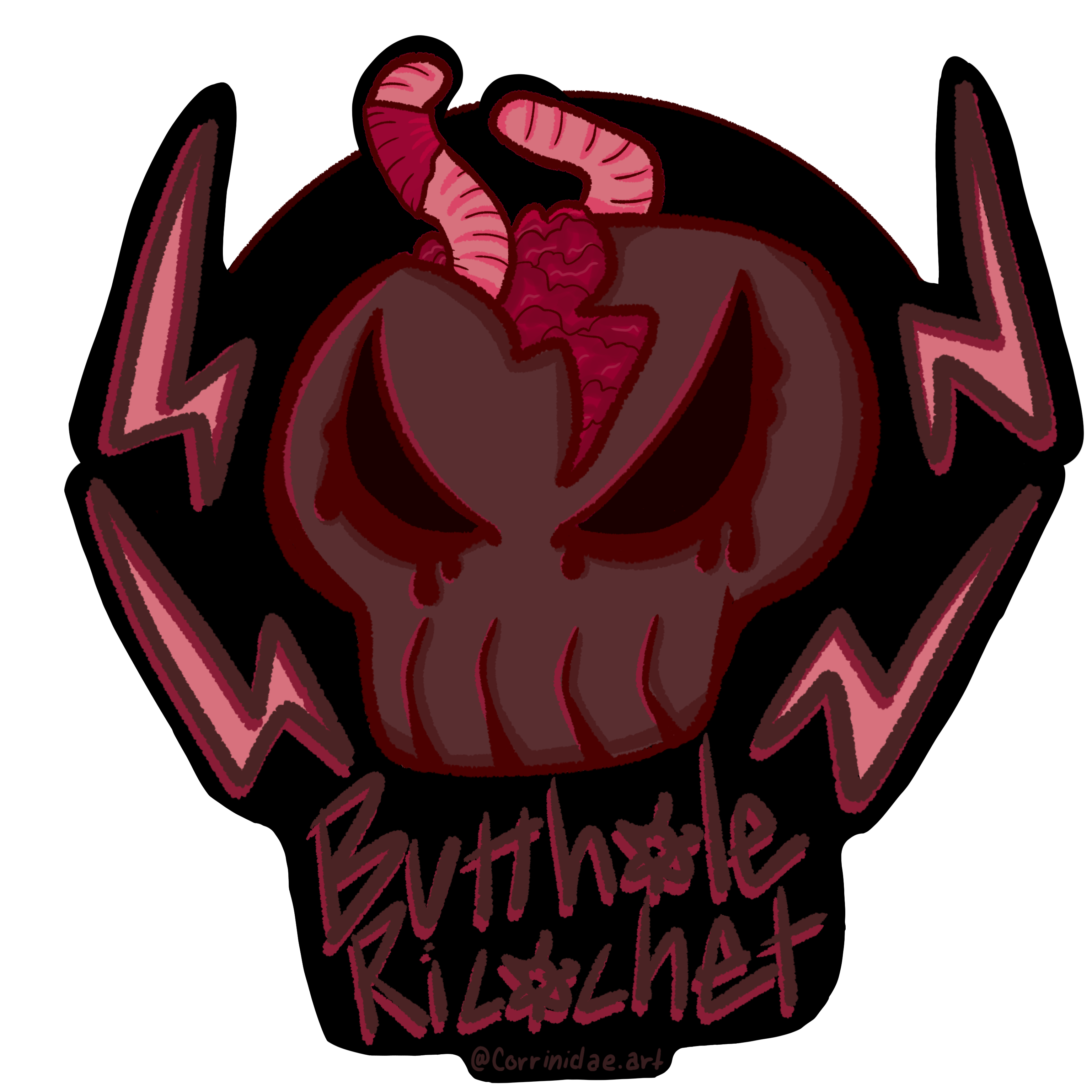Scarry Marlow / Butthole Ricochet Sticker