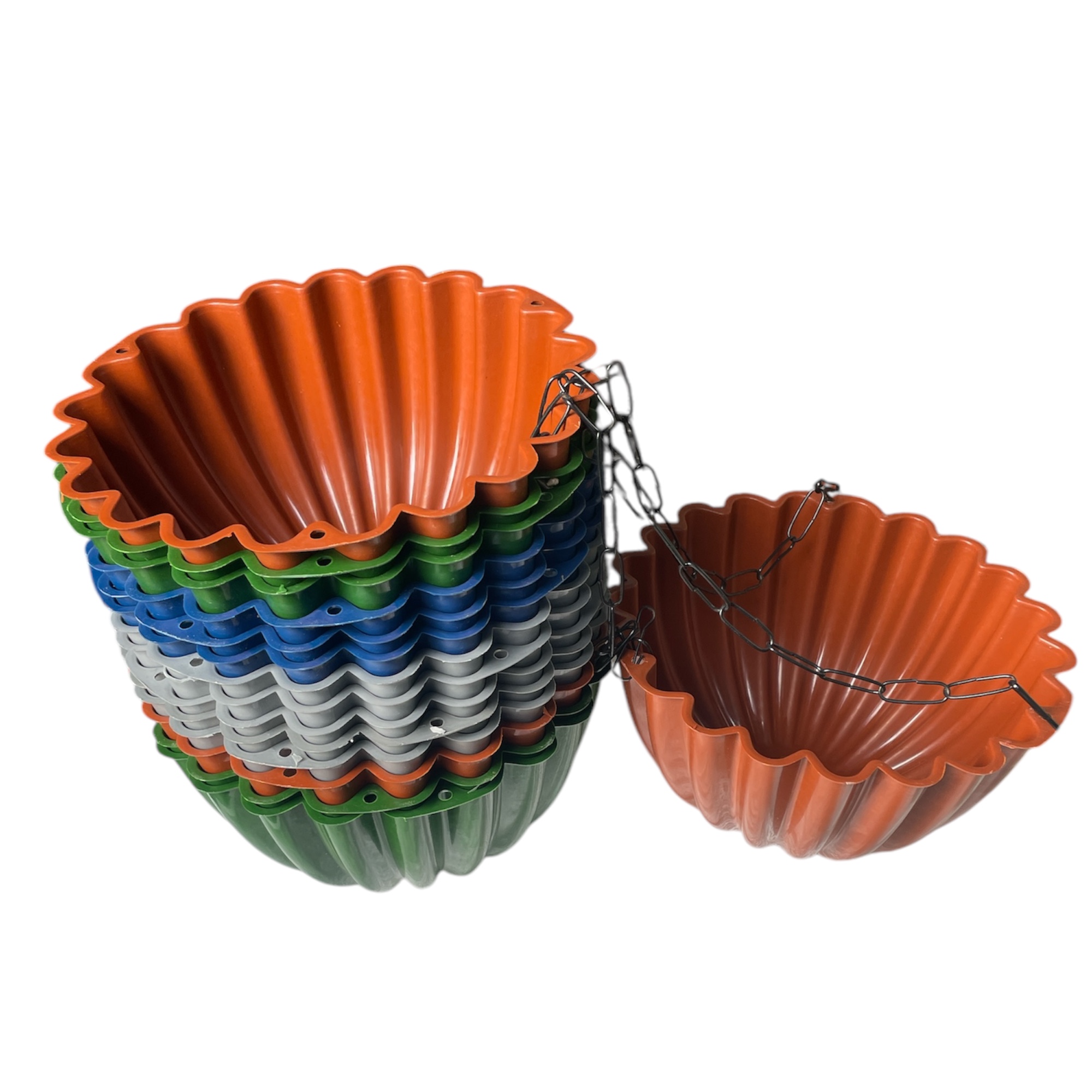 Flower Hanging Pot with chain (Pack of 1)